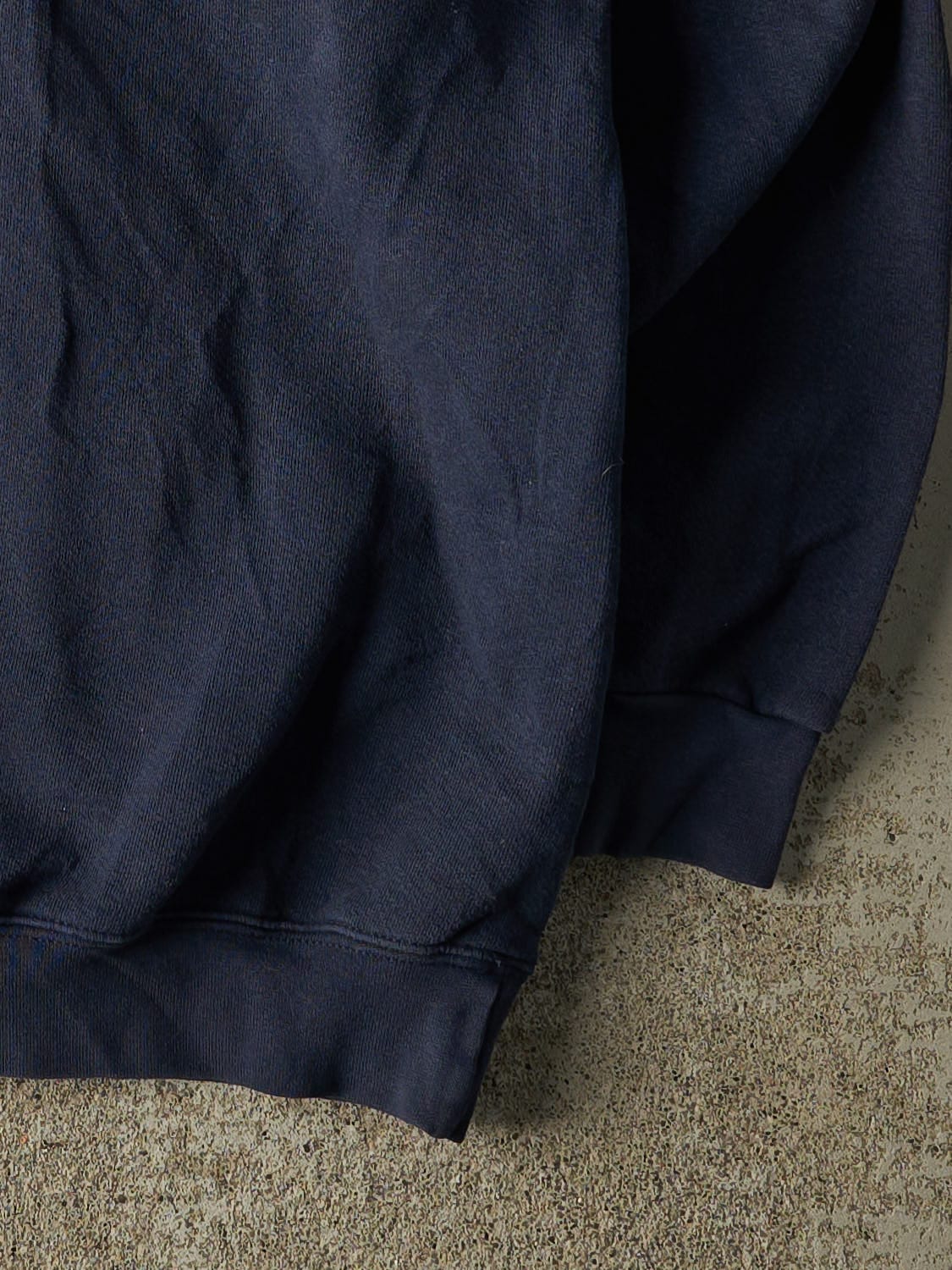 Vintage Y2K Navy Blue Emboirdered Duck Crewneck (L)