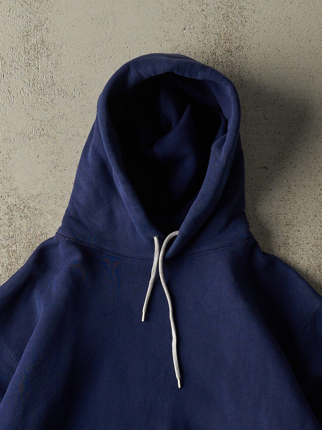 Vintage 90s Navy Blue Blank Hoodie (S/M)