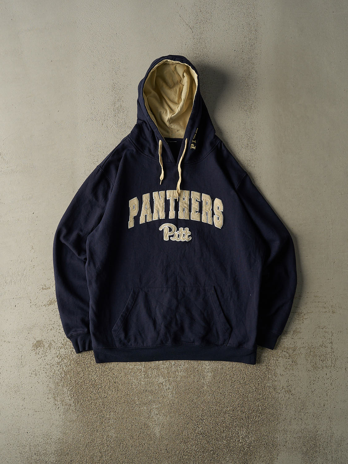 Vintage 90s Navy Blue University of Pittsburgh Panthers  Hoodie (XL/XXL)