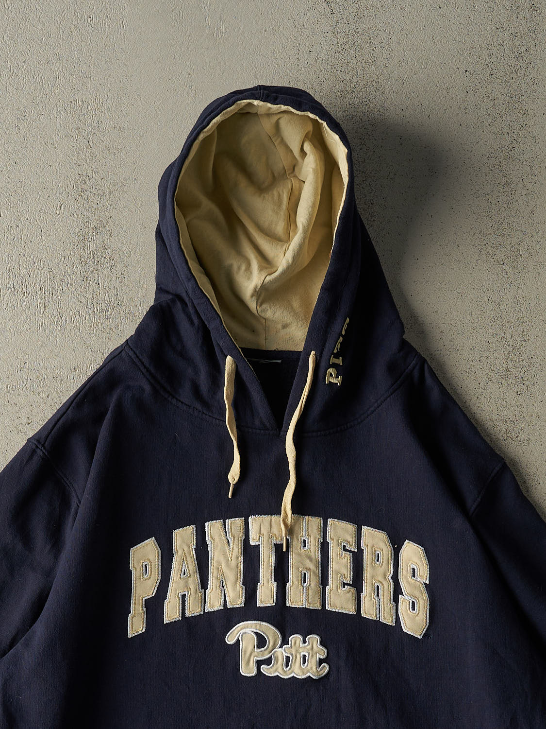 Vintage 90s Navy Blue University of Pittsburgh Panthers  Hoodie (XL/XXL)