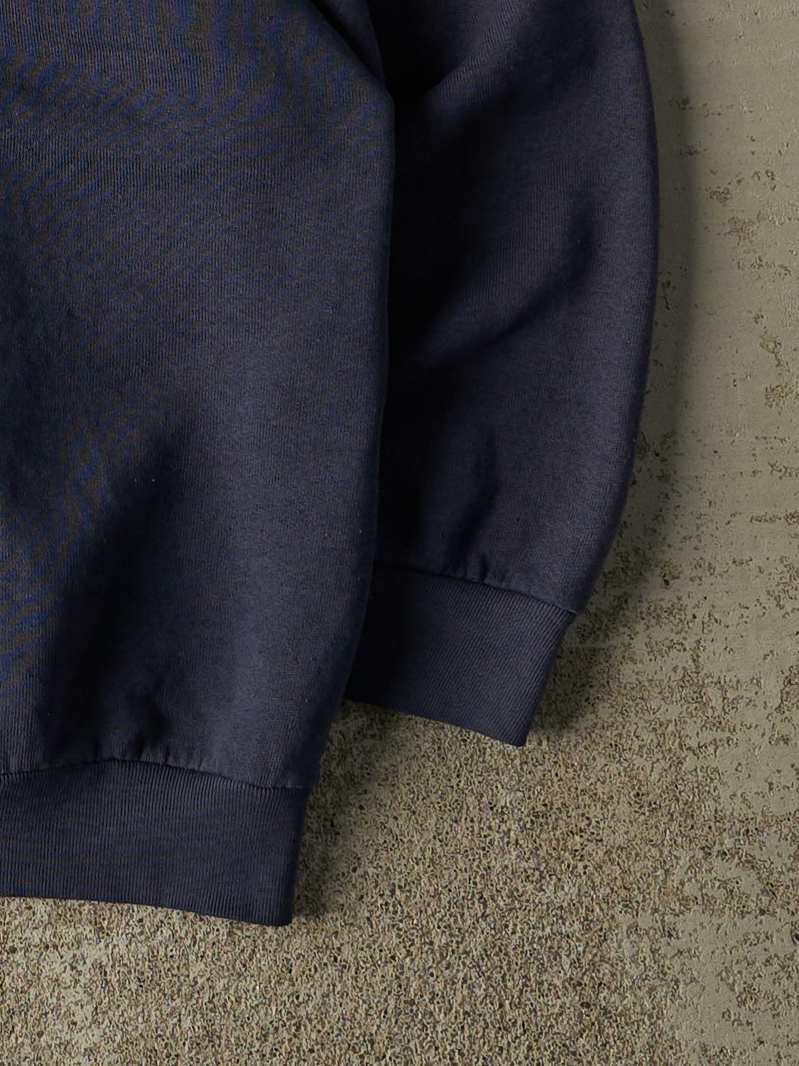 Vintage 80s Navy Blue Blank Crewneck (S/M)