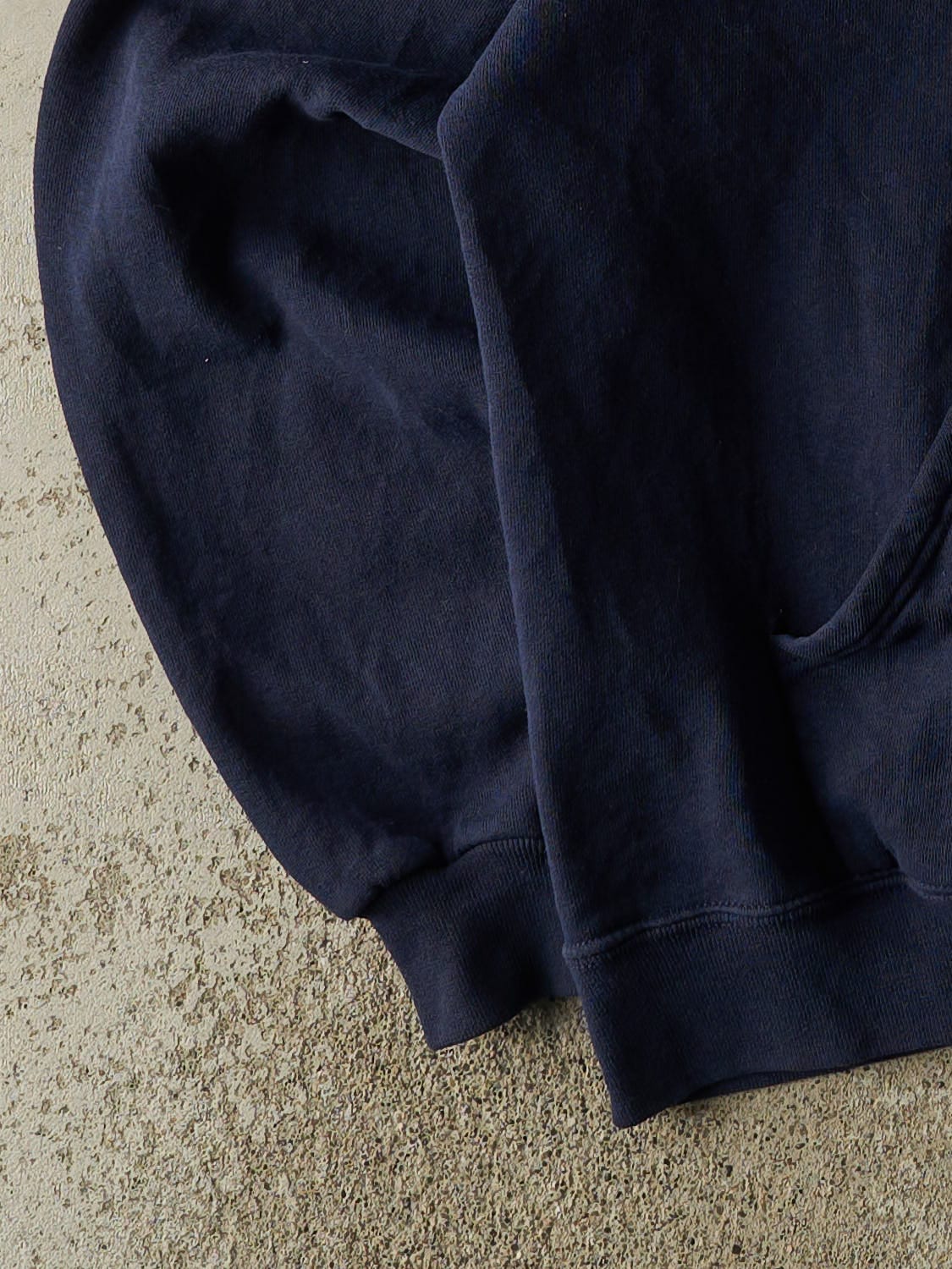 Vintage 90s Navy Blue Russell Athletic Clay-Batelle Basketball Hoodie (L)
