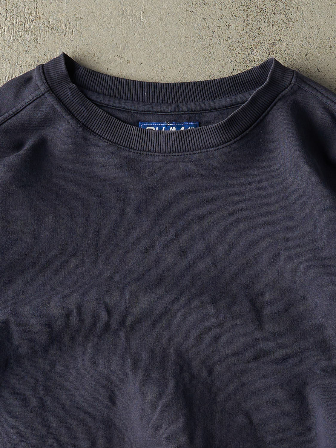 Vintage 90s Navy Blue Russell Athletic Blank Crewneck (XXL)