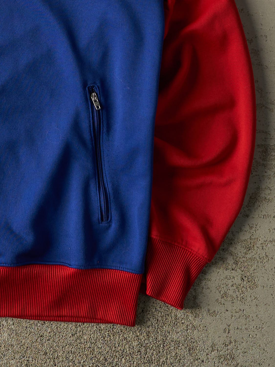 Vintage Y2K Blue & Red Nike Chicago Cubs Zip Up Sweatshirt (M/L)