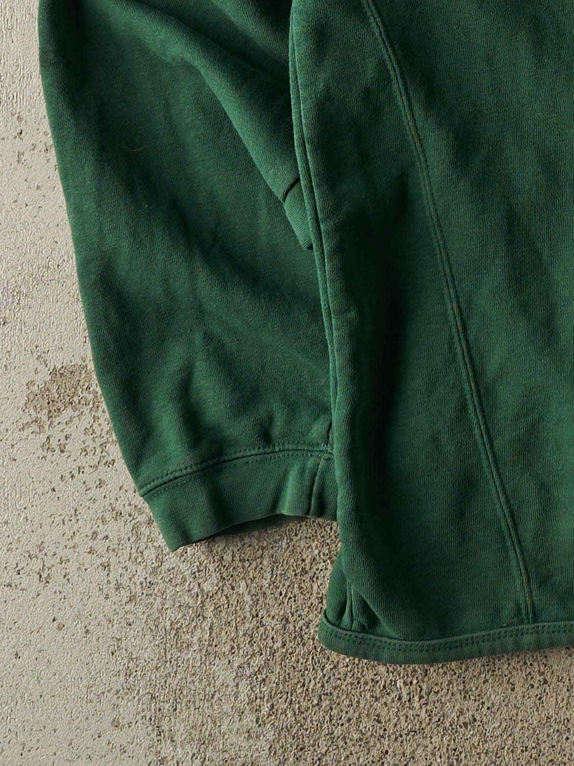 Vintage 90s Green Russell Athletic Quarter Button Sweater (XXL)