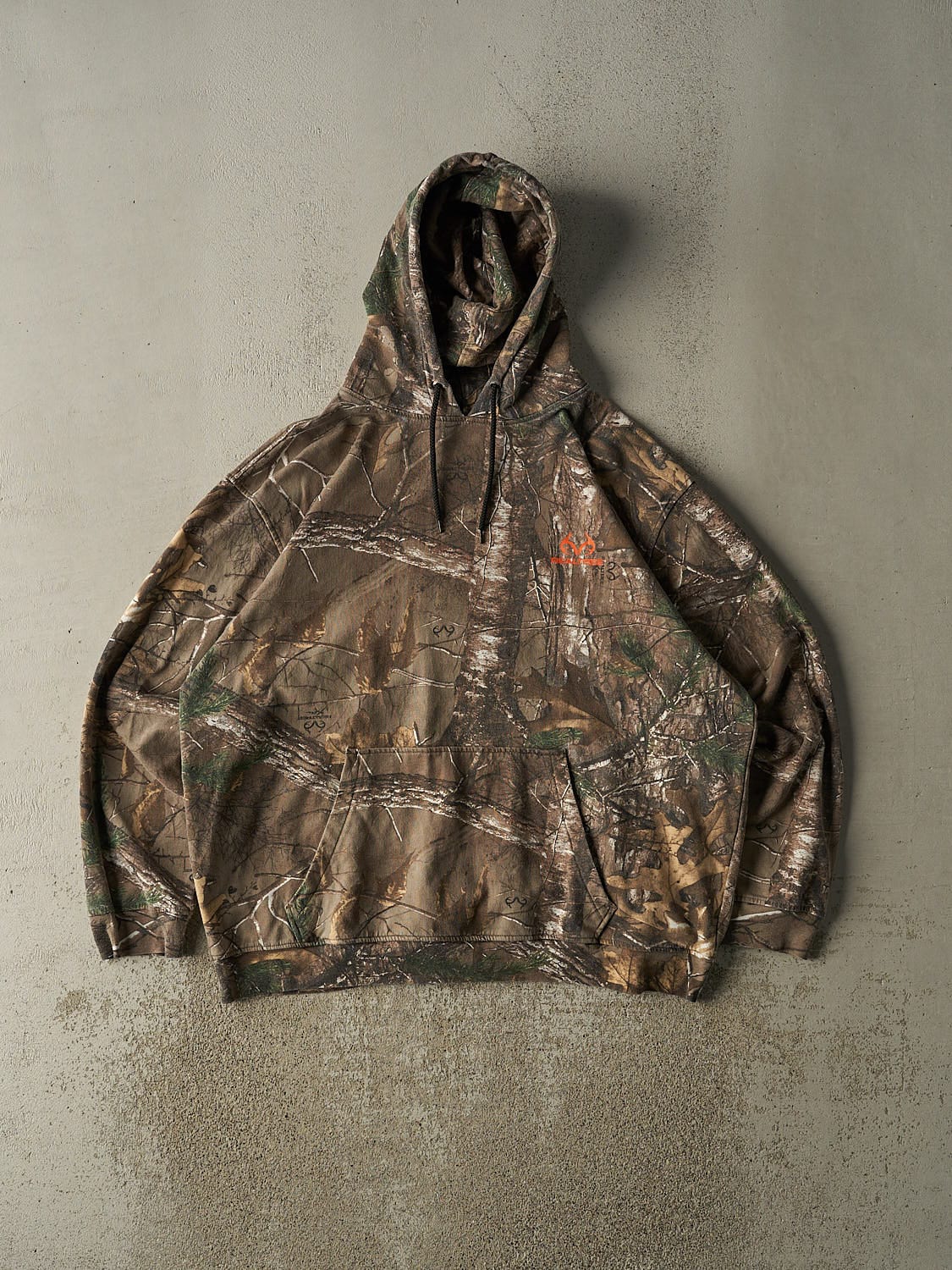 Vintage 90s Camo Realtree Logo Hoodie (XL/XXL)