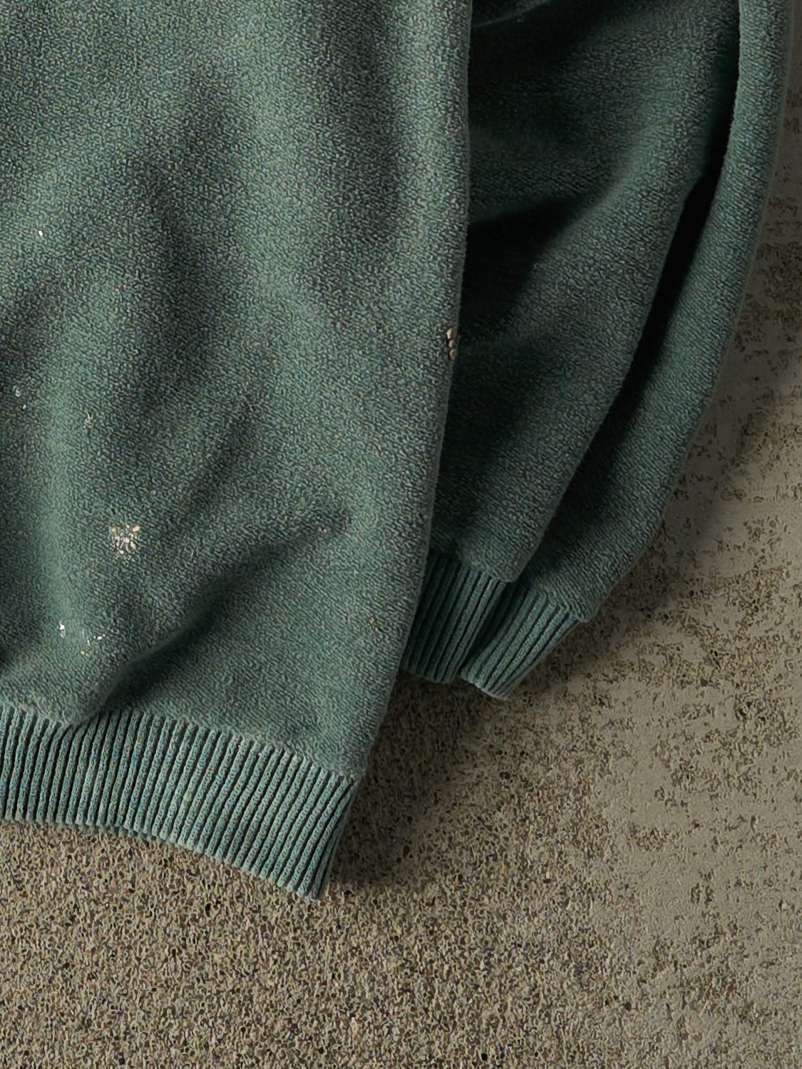 Vintage 90s Washed Green Roots Embroidered Crewneck (XL/XXL)
