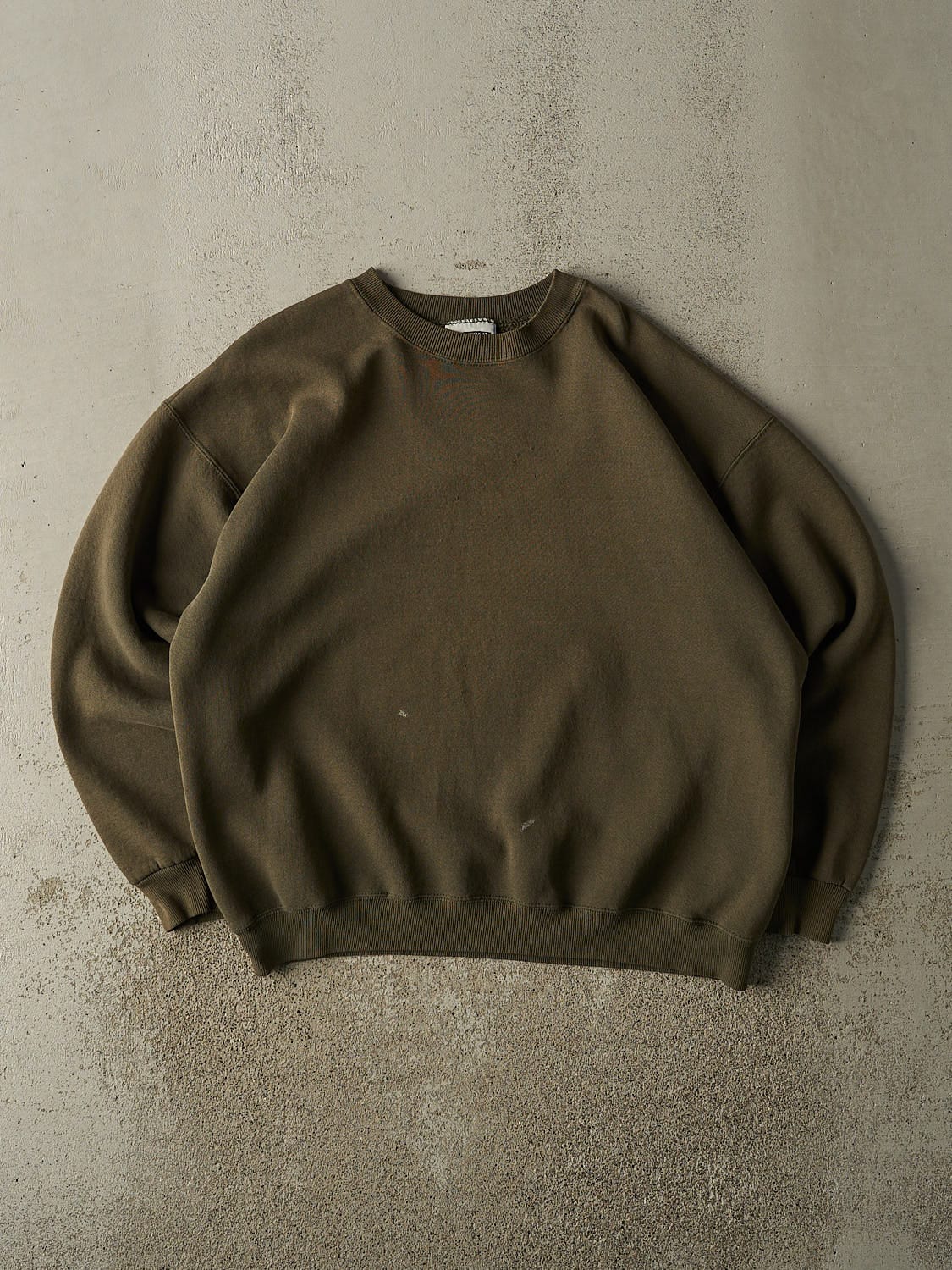 Vintage 90s Green Blank Crewneck (XL)