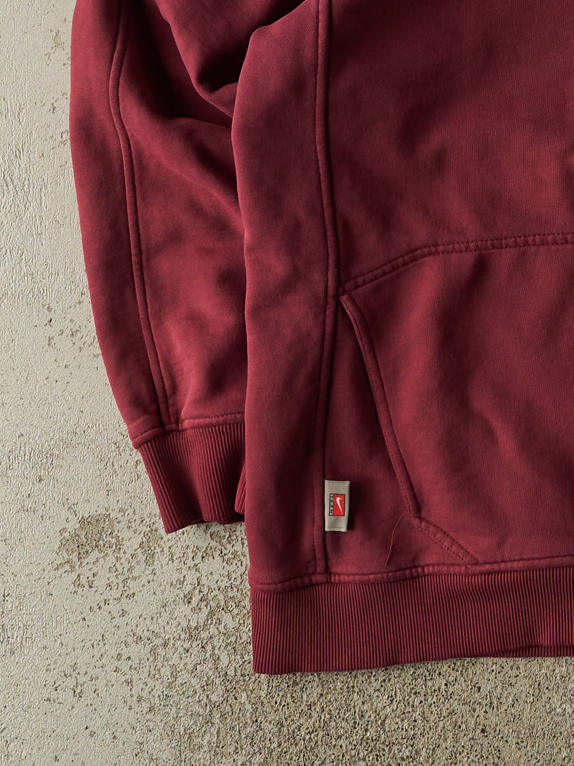 Vintage Y2K Burgundy Nike Middle Swoosh University of Montana Hoodie (XXL)