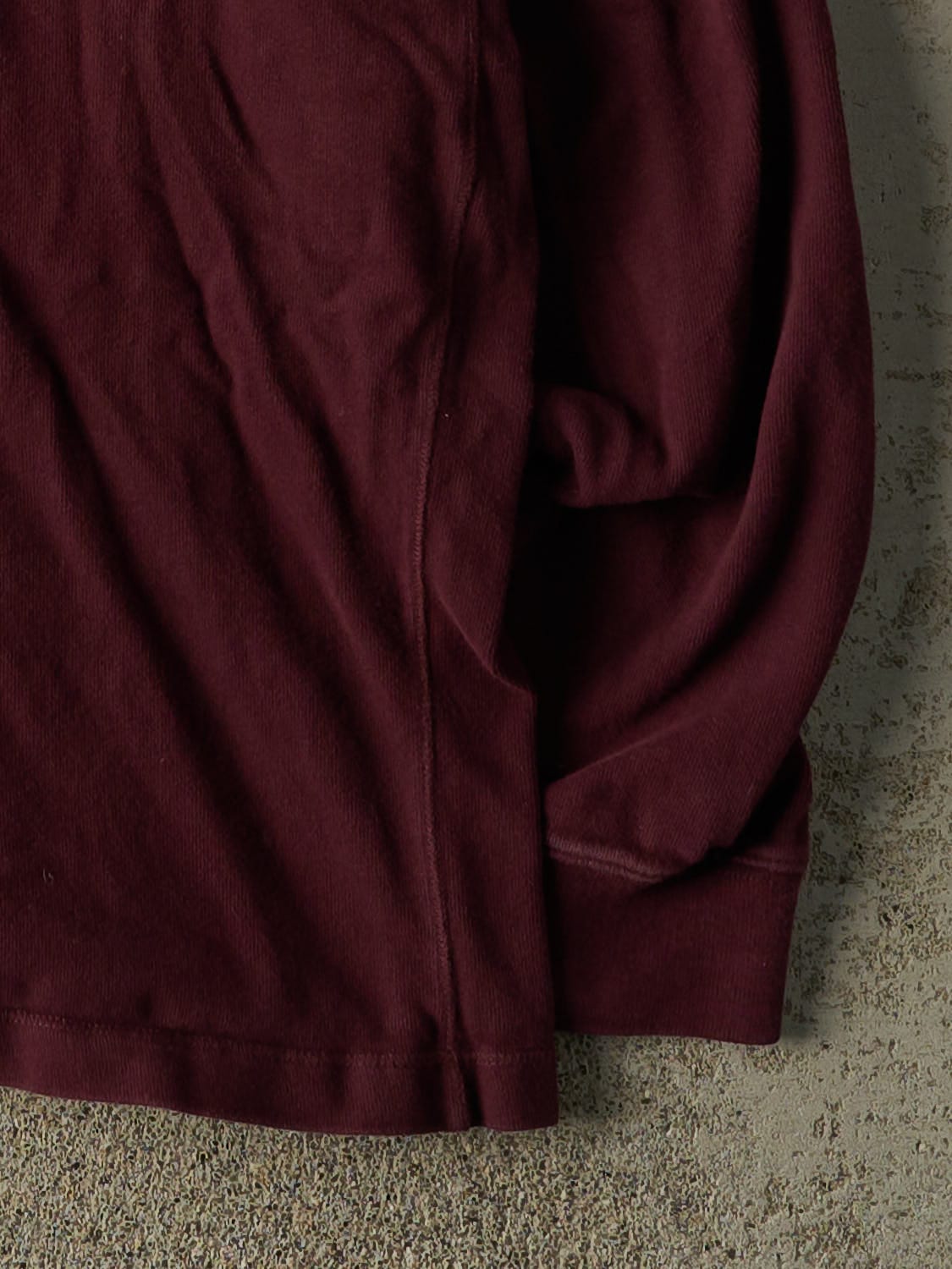 Vintage 90s Burgundy Polo Ralph Lauren Quarter Zip Sweater (M/L)