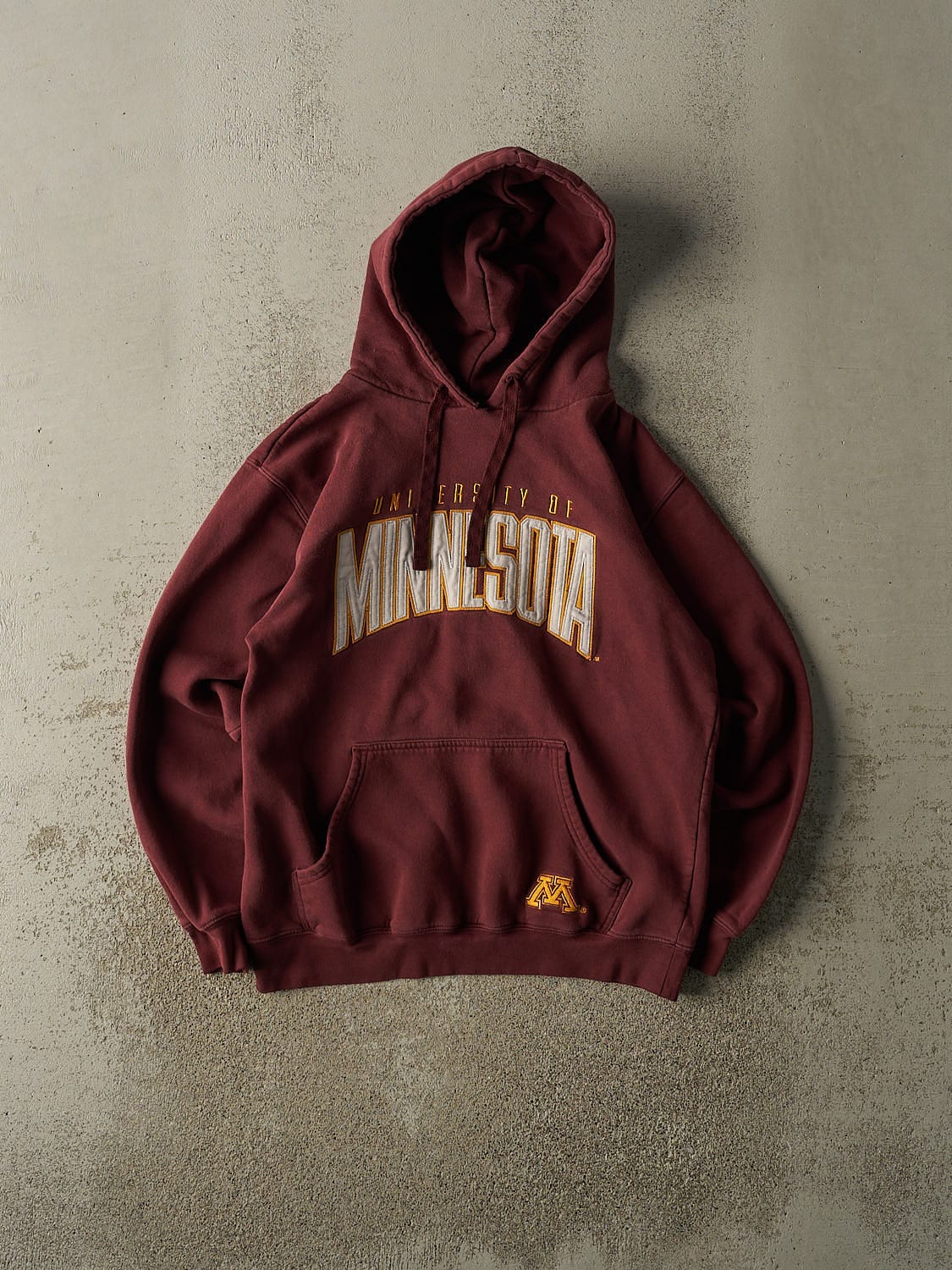Vintage Y2K Burgundy Champion University of Minnesota Hoodie (S/M)