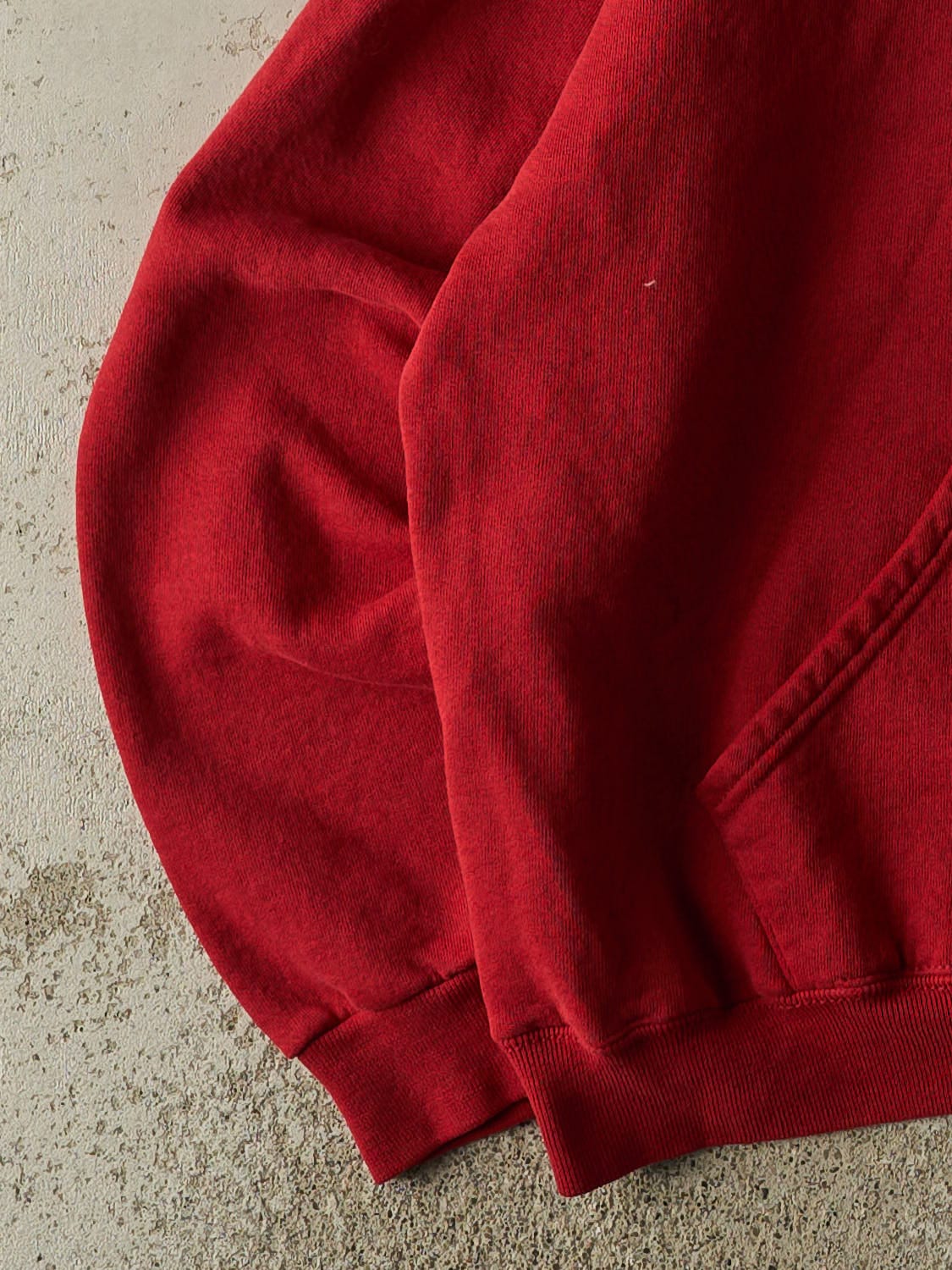 Vintage 90s Red Russell Athletic Blank Hoodie (L)