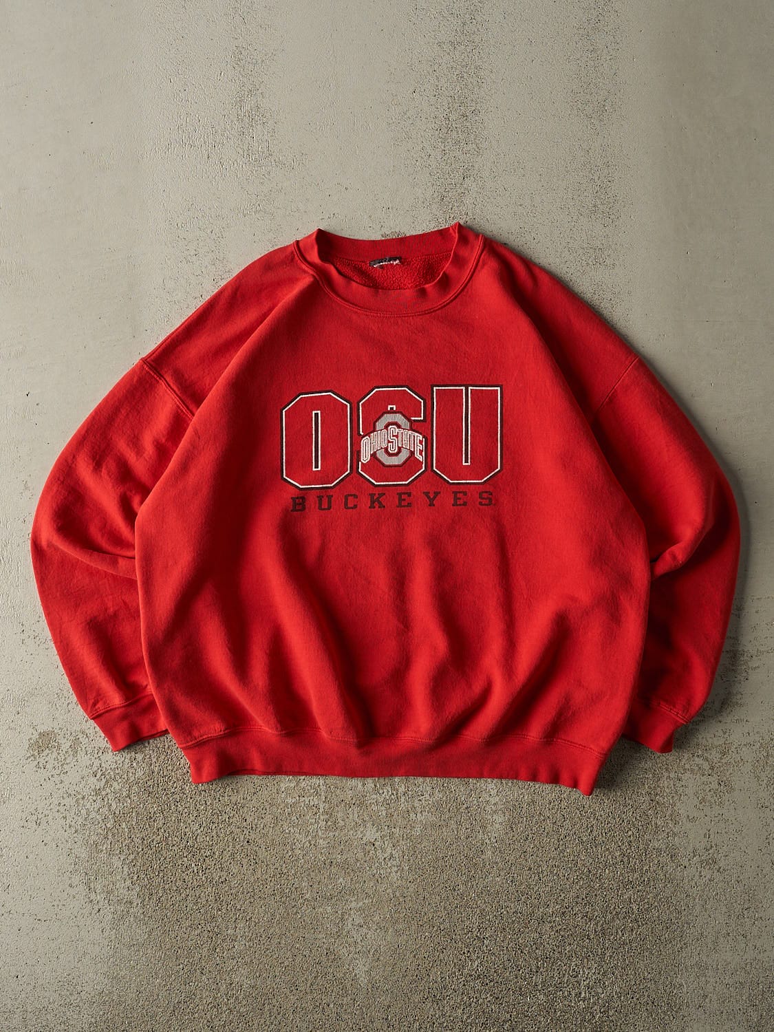 Vintage 90s Red Ohio State University Buckeyes Crewneck (L/XL)