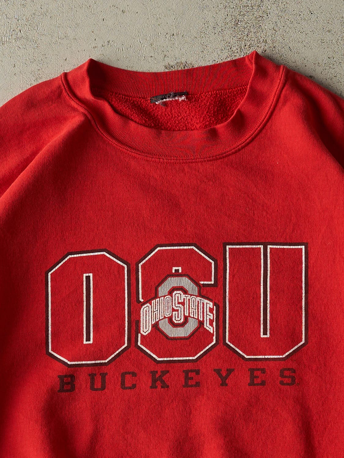 Vintage 90s Red Ohio State University Buckeyes Crewneck (L/XL)