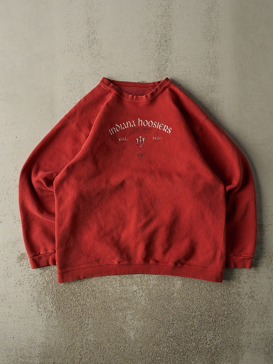 Vintage 90s Red Indiana University Hoosiers Crewneck (L/XL)