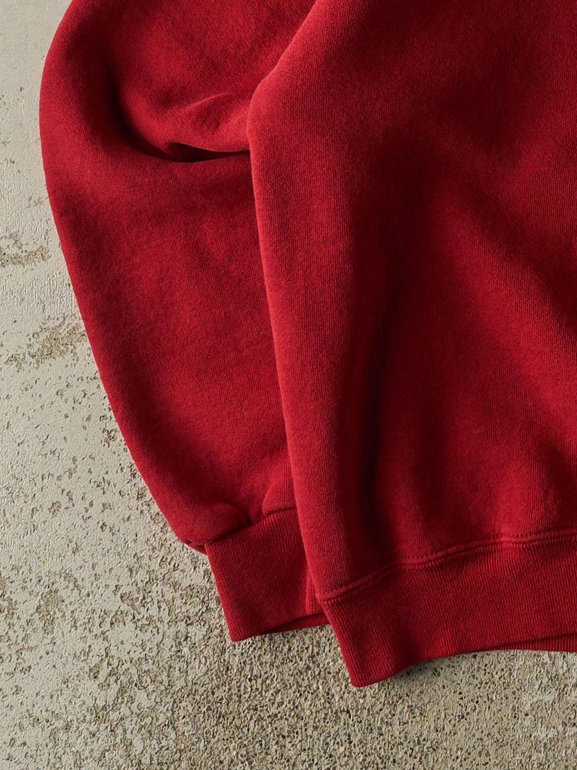 Vintage 90s Burgundy Russell Athletic Blank Crewneck (M/L)