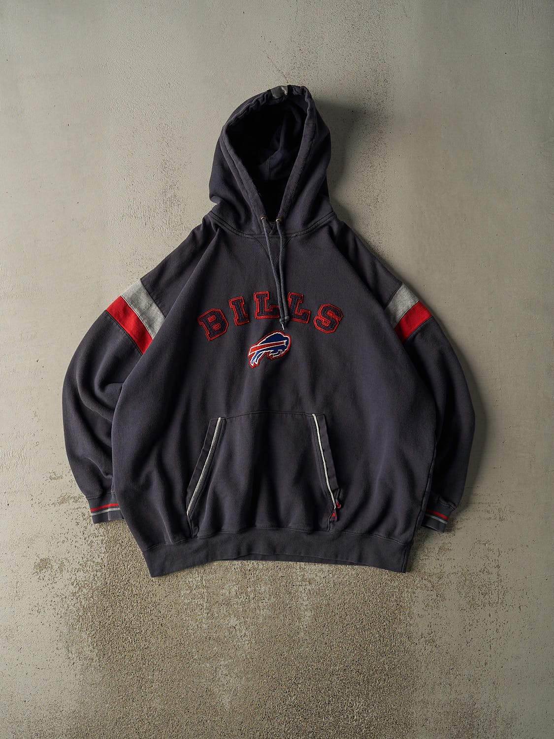 Vintage 90s Charcoal Grey Buffalo Bills Hoodie (XXL/XXXL)