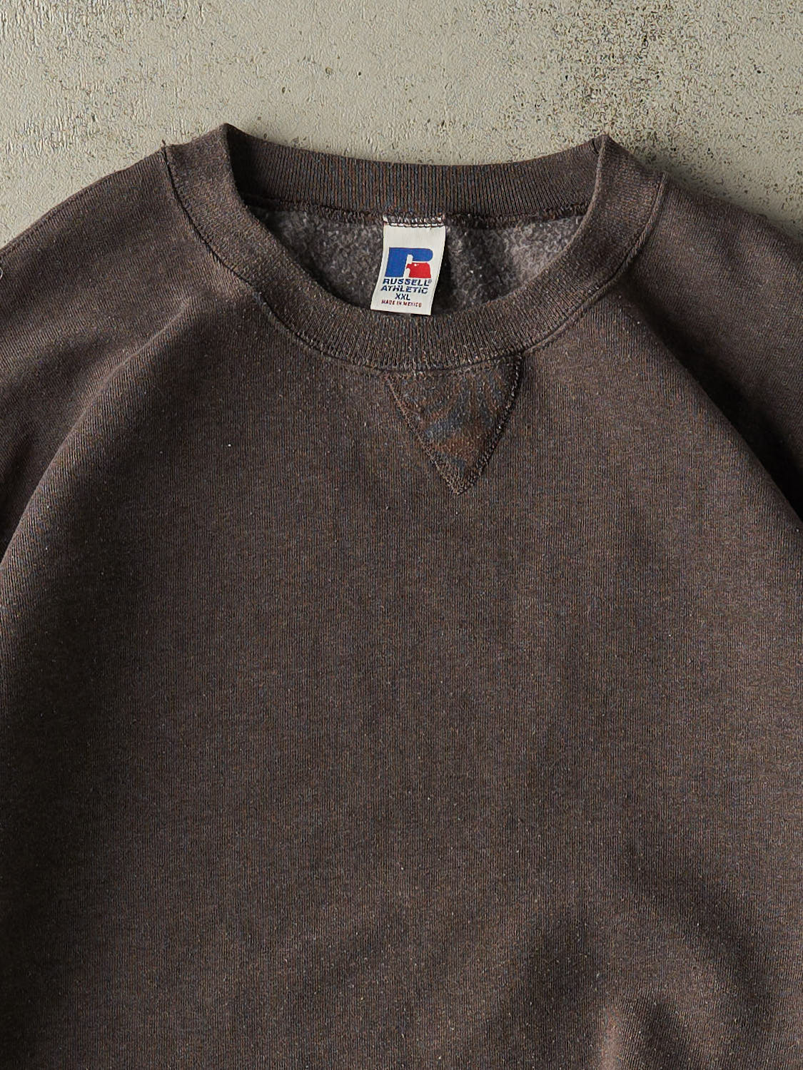 Vintage 90s Charcoal Grey Russell Athletic Blank Crewneck (XXL)