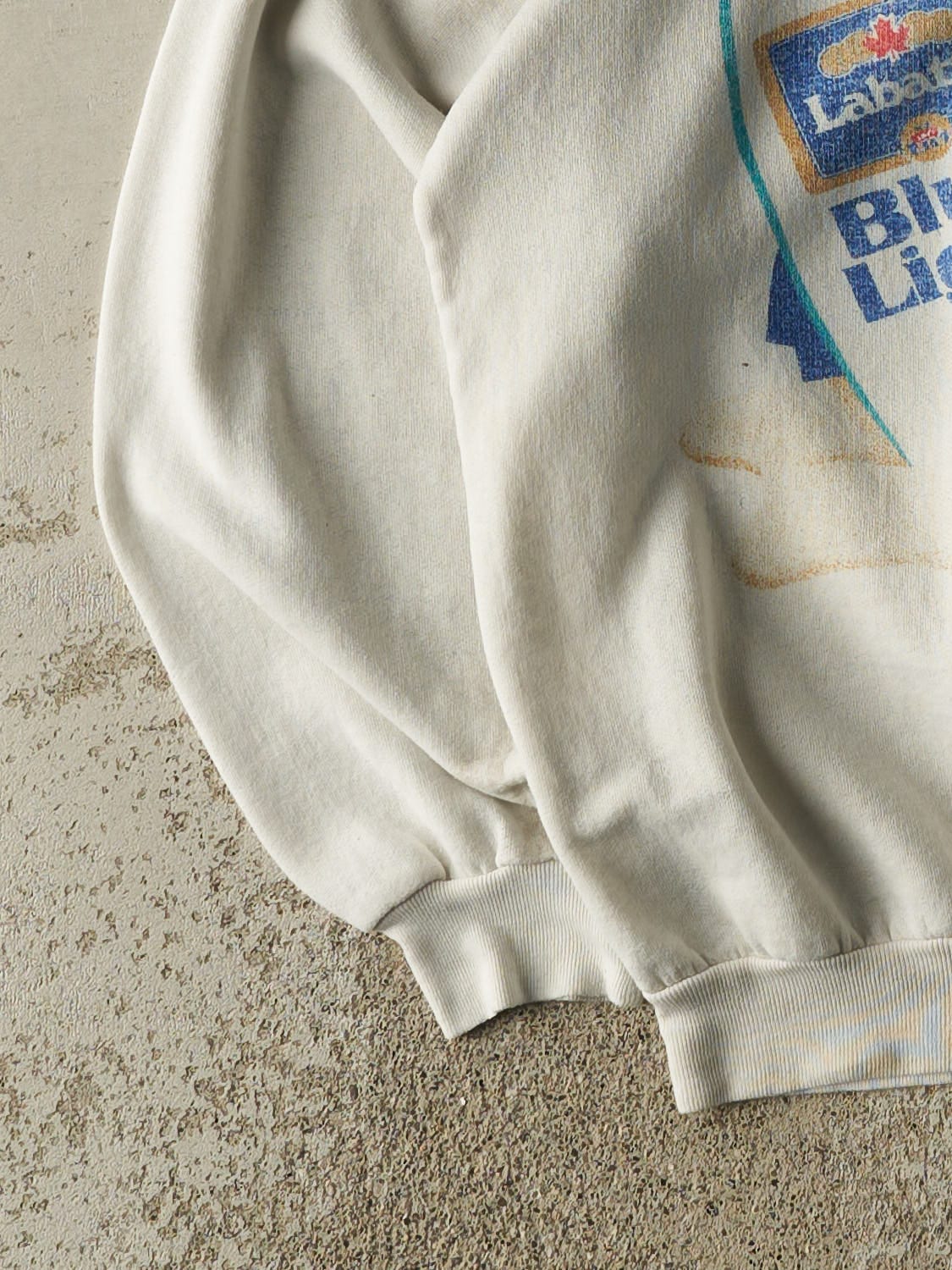Vintage 80s White Labatt Crewneck (M/L)