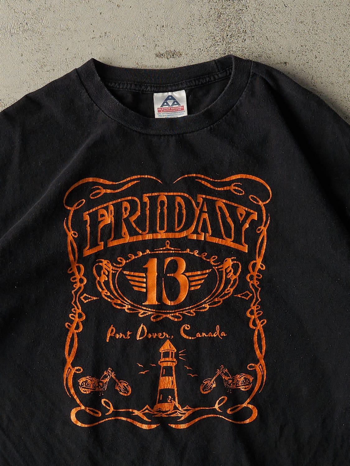 Vintage Y2K Black Friday the 13th Biker Long Sleeve (L)