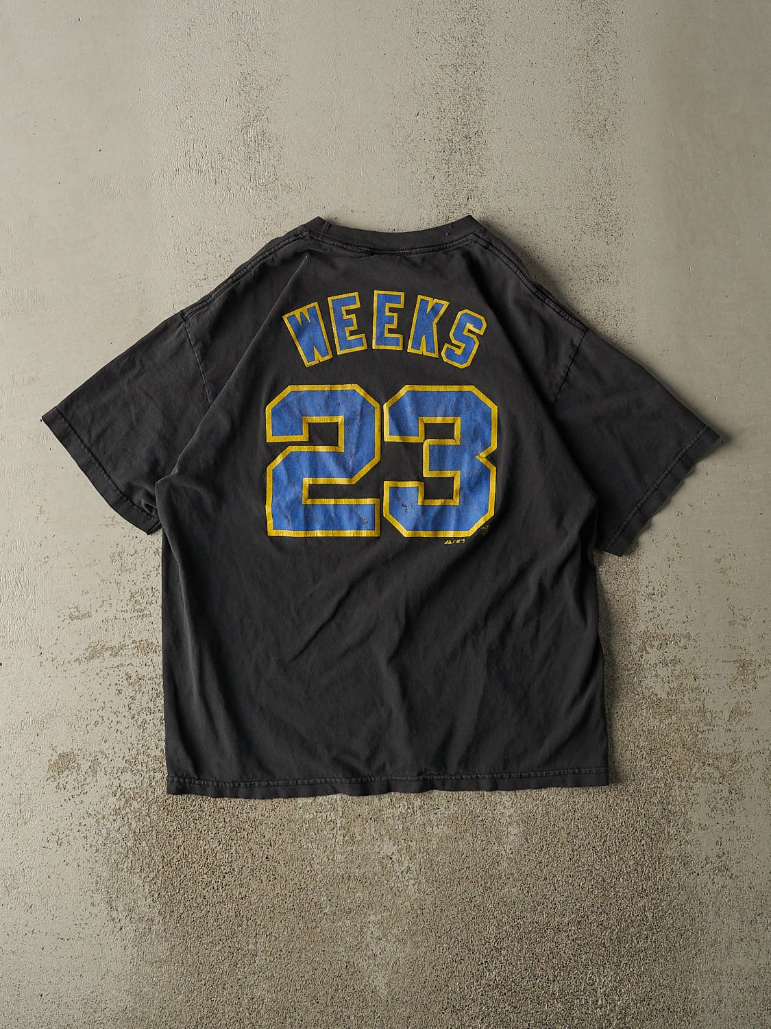 Vintage Y2K Black Milwaukee Brewers #23 Rickie Weeks Tee (L/XL)