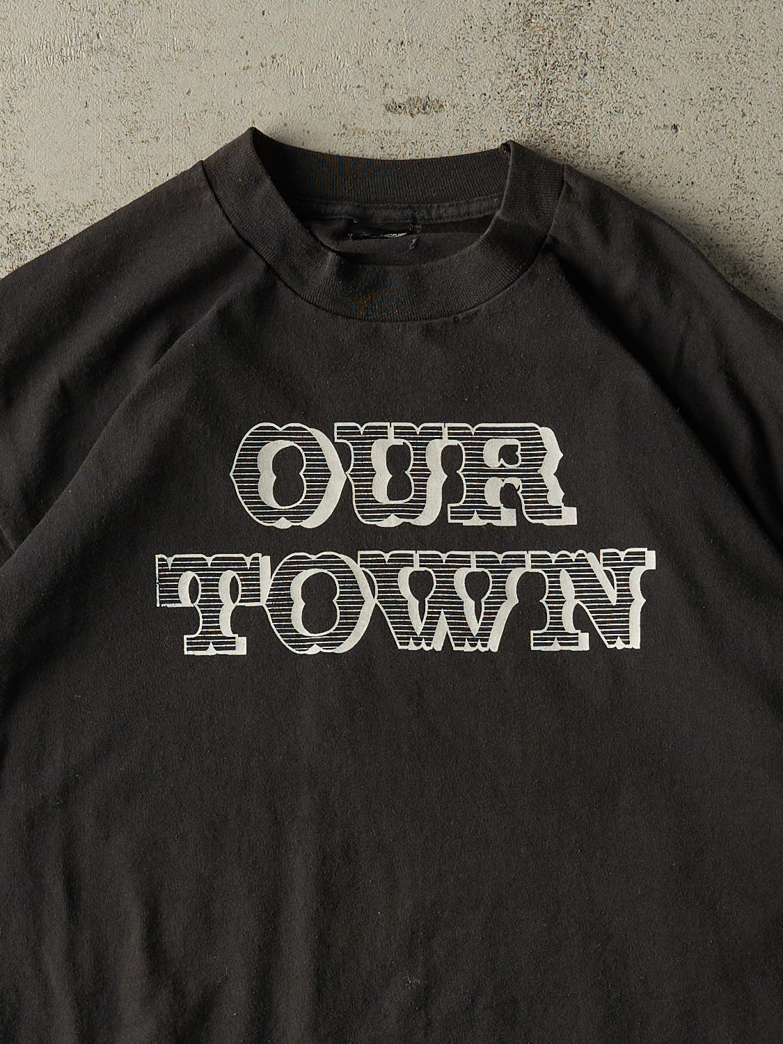 Vintage 94' Black "Our Town" Tee (XL)