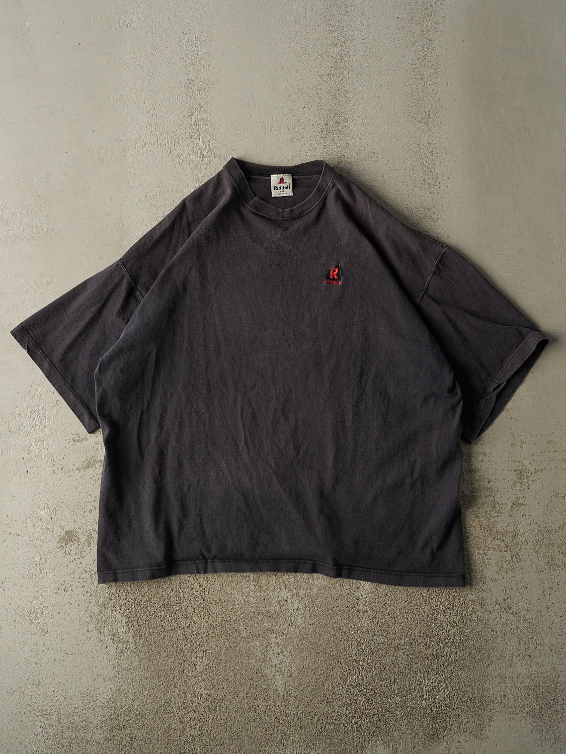Vintage 90s Faded Black Riddell Embroidered Tee (XXL/XXXL)