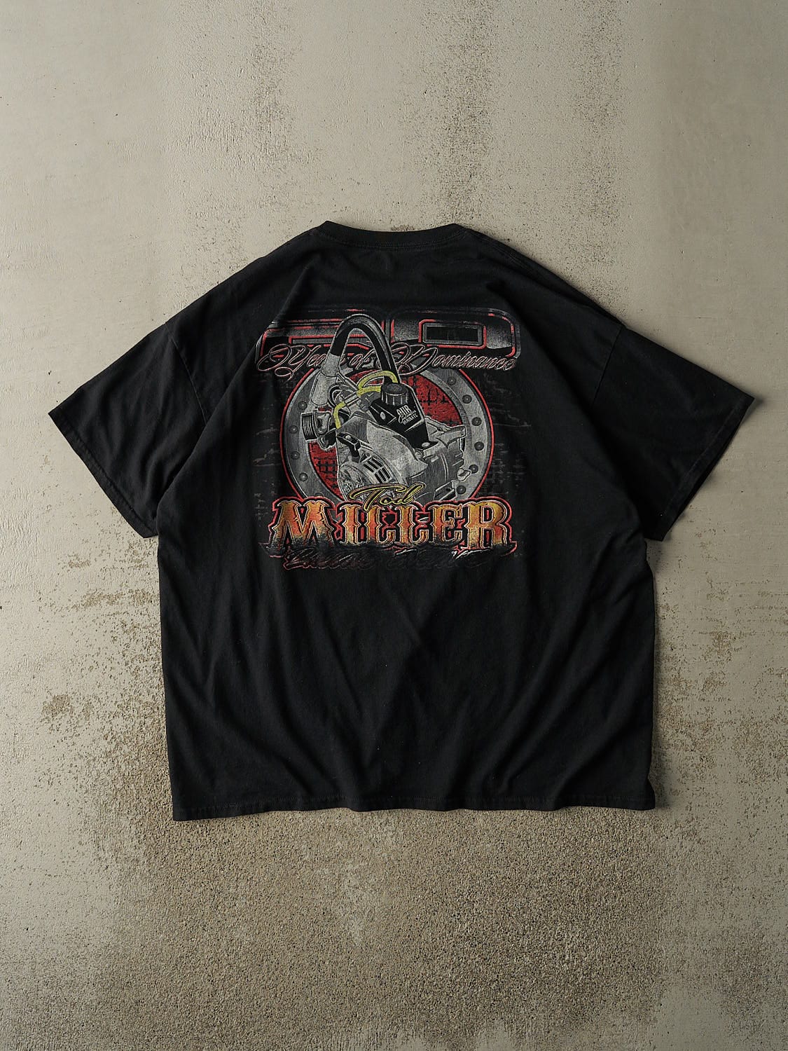 Vintage Y2K Black Todd Miller Racing Tee (XL/XXL)