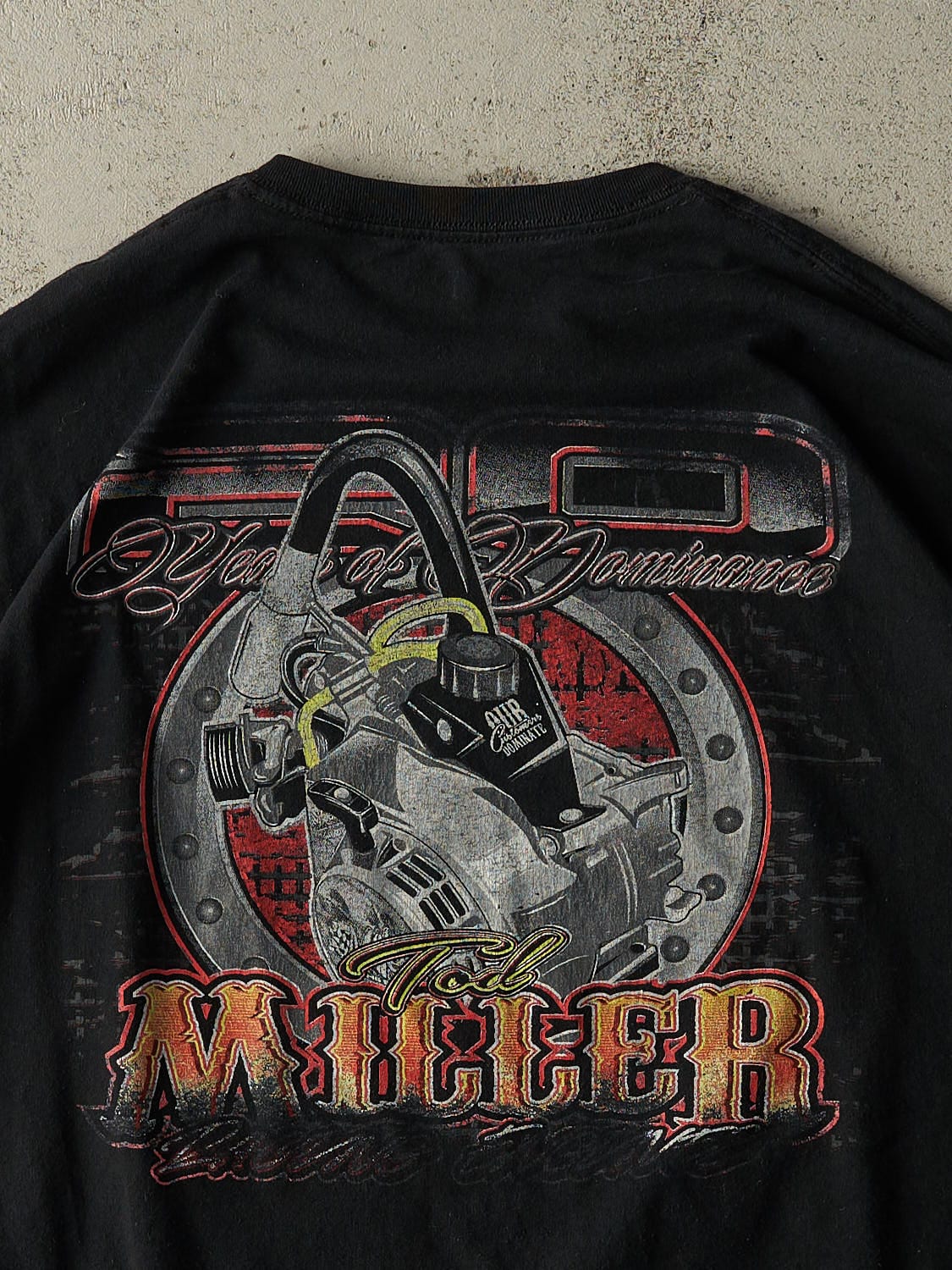 Vintage Y2K Black Todd Miller Racing Tee (XL/XXL)