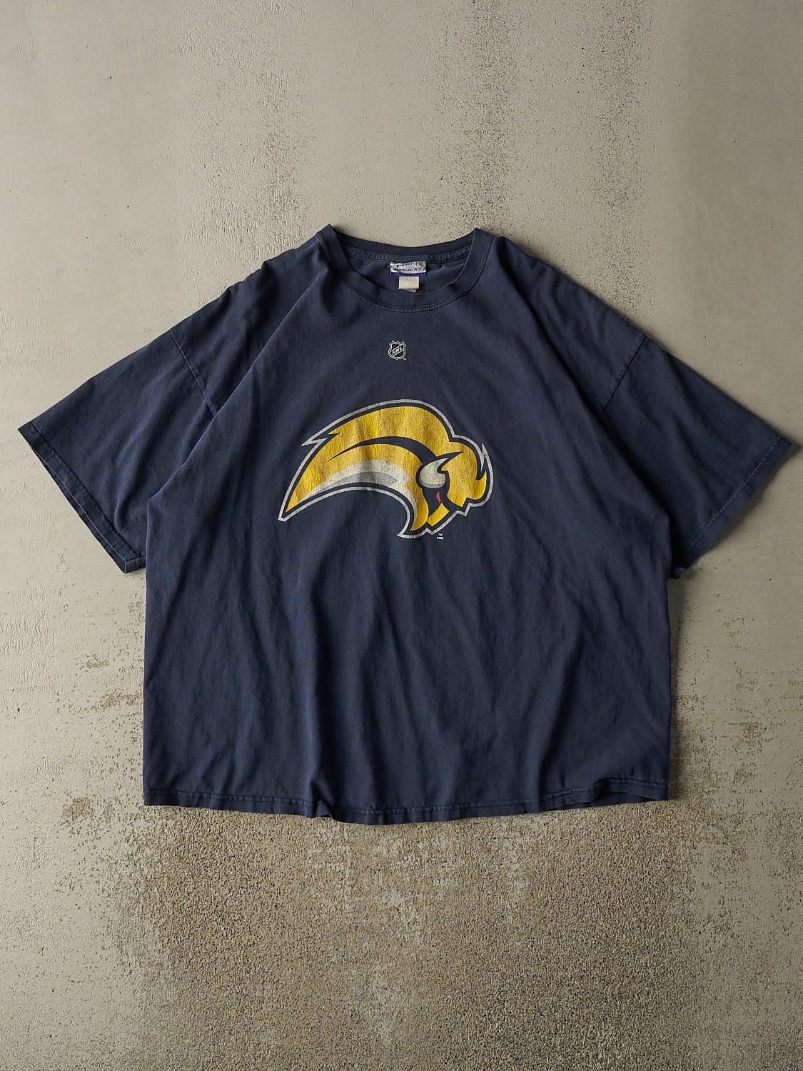 Vintage Y2K Navy Blue Buffalo Sabres #30 Ryan Miller Tee (XL/XXL)