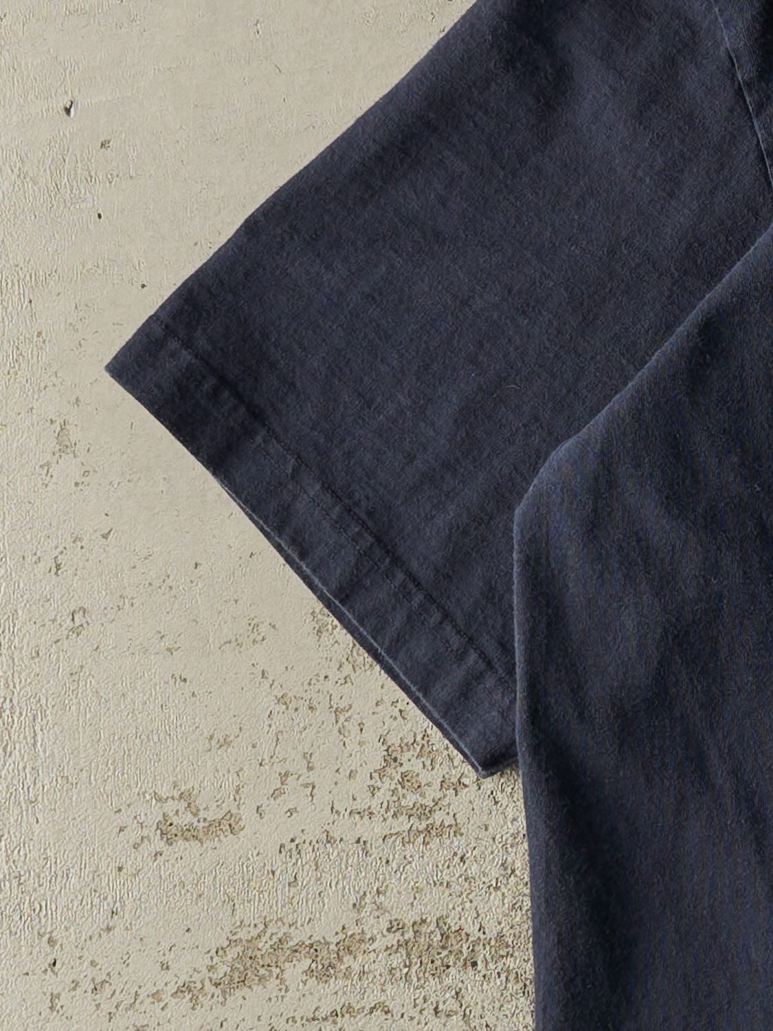 Vintage 90s Navy Blue Tommy Hilfiger Tee (L/XL)