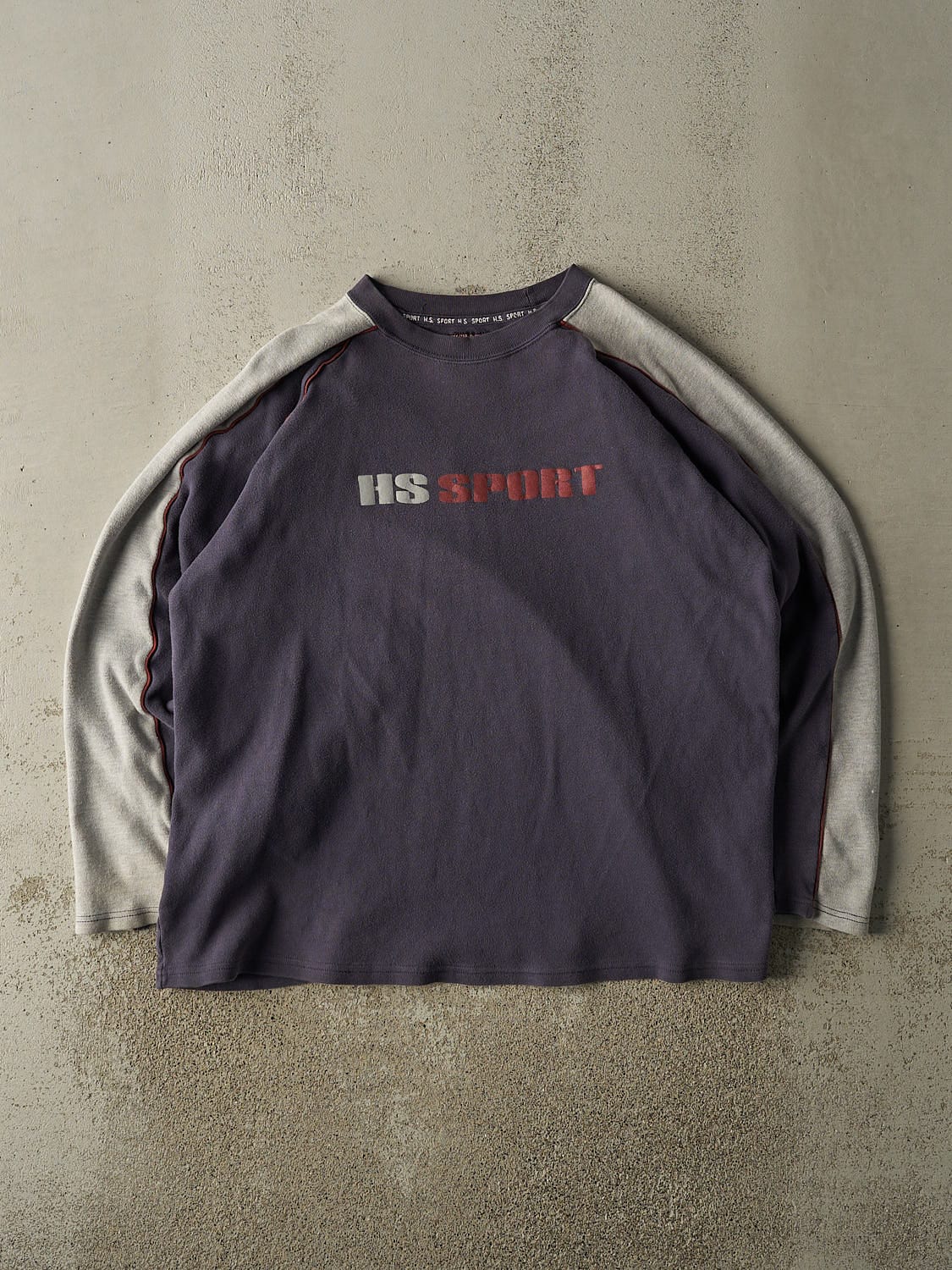 Vintage Y2K Navy Blue Higher State Sport Long Sleeve (XL)