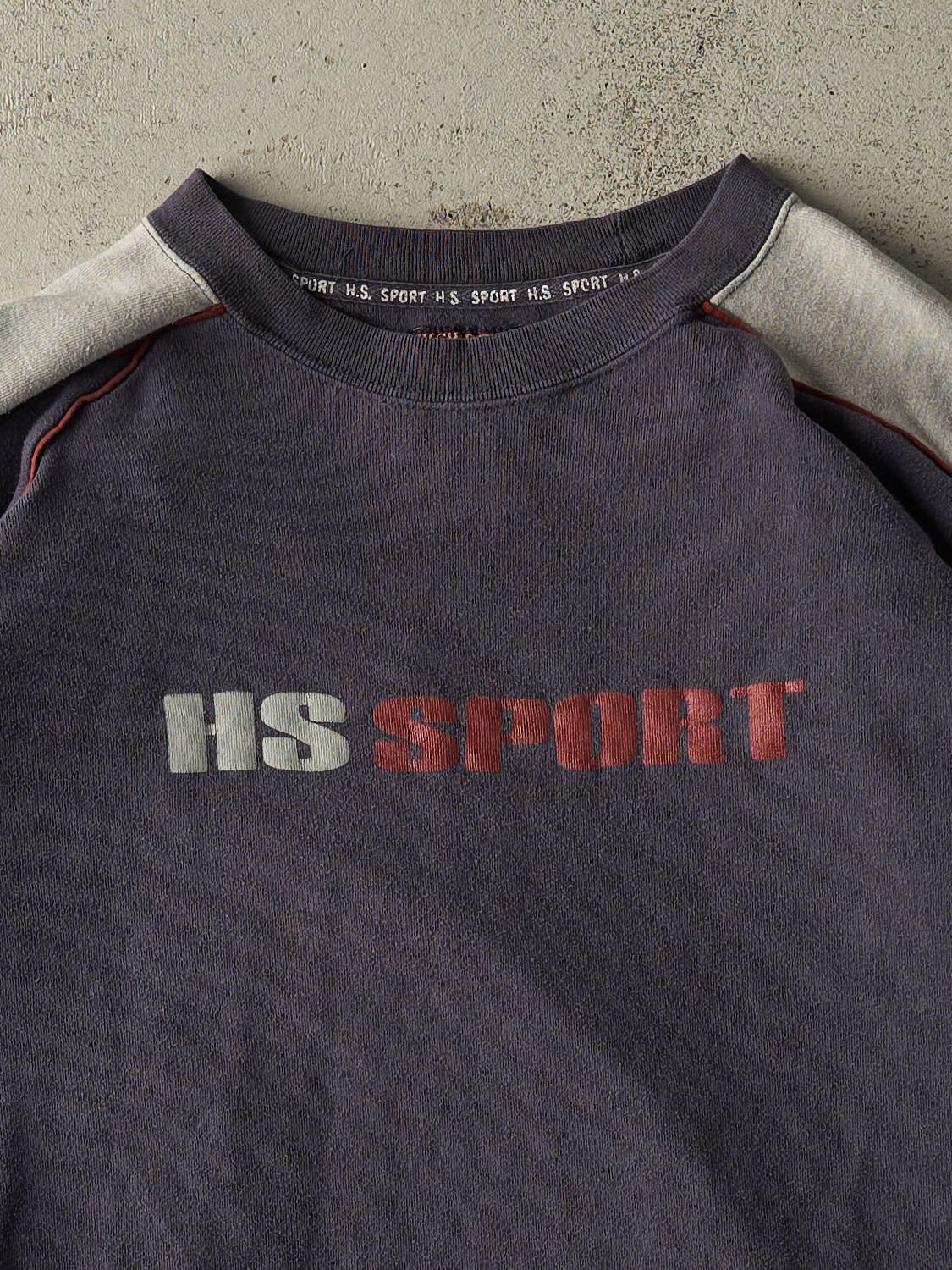 Vintage Y2K Navy Blue Higher State Sport Long Sleeve (XL)