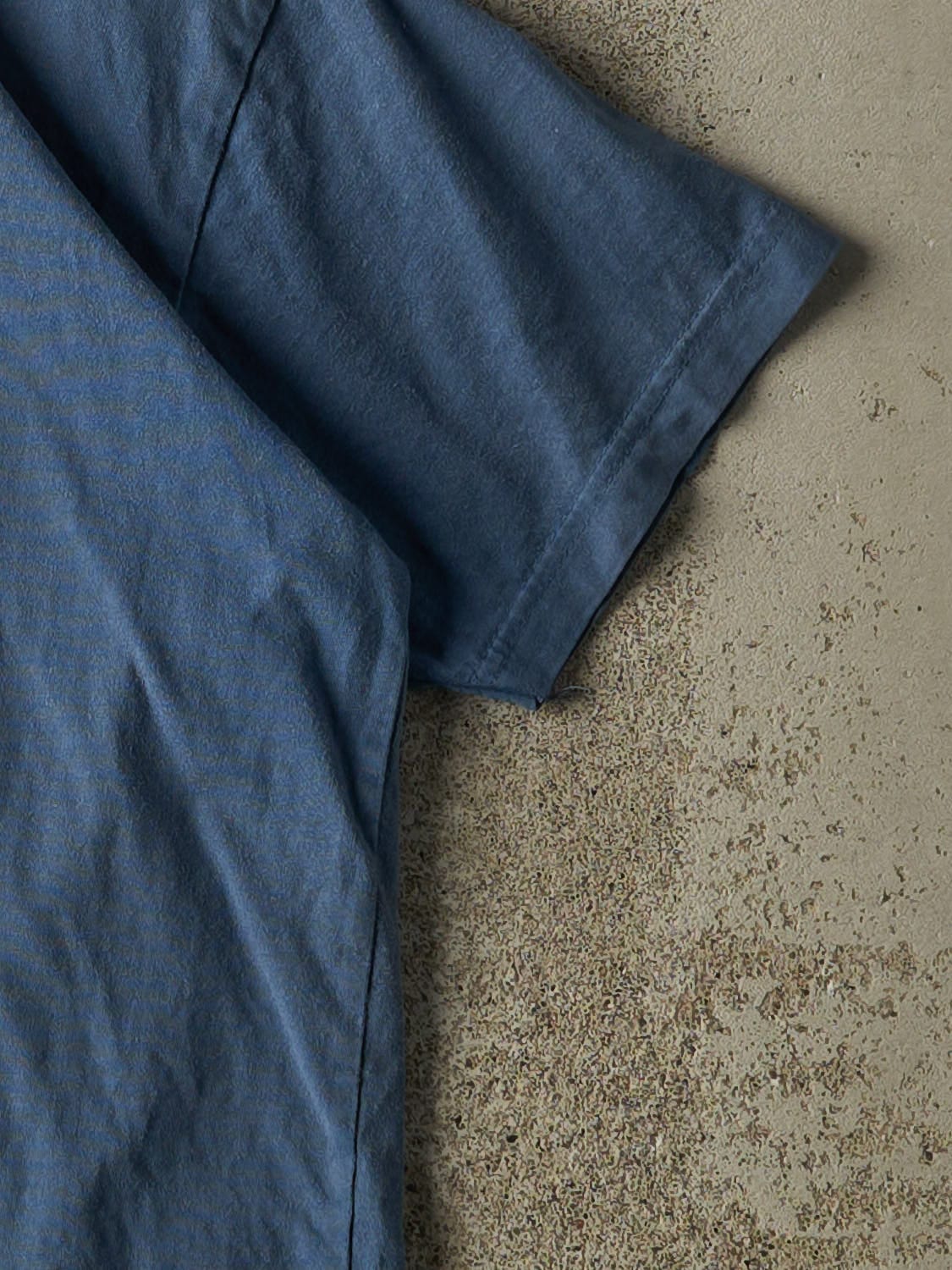 Vintage Y2K Blue Roots Swim Baby Tee (XS/S)