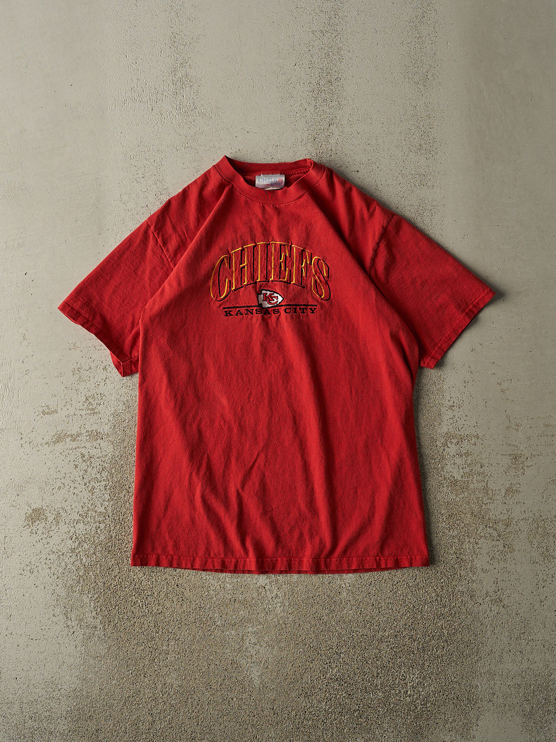 Vintage 90s Red Kansas City Chiefs Tee (S/M)