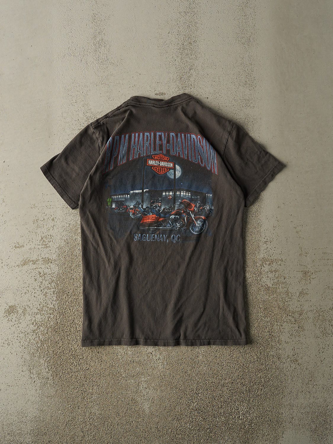 16' Charcoal Grey Harley Davidson Saguenay Quebec Tee (XS/S)