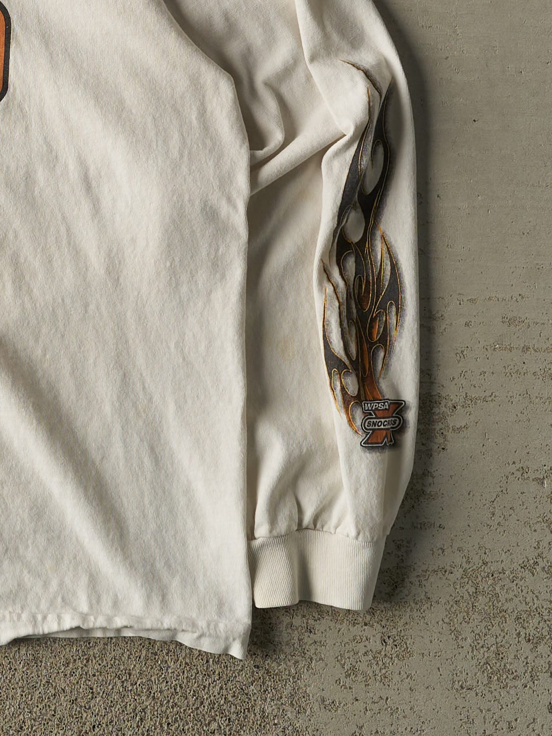 Vintage Y2K White Snow Cross Long Sleeve (L/XL)