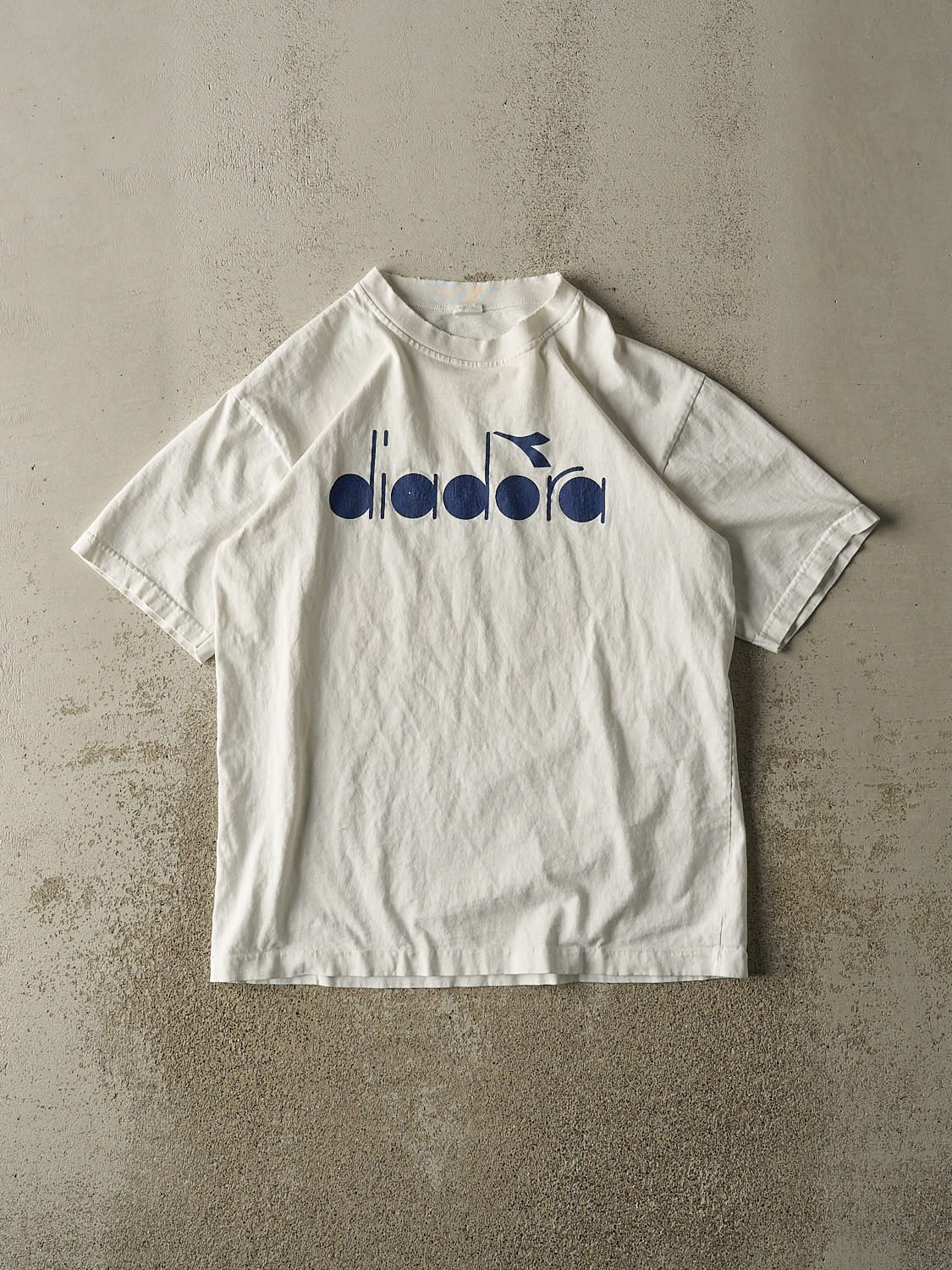 Vintage 90s White Diadora Tee (L)