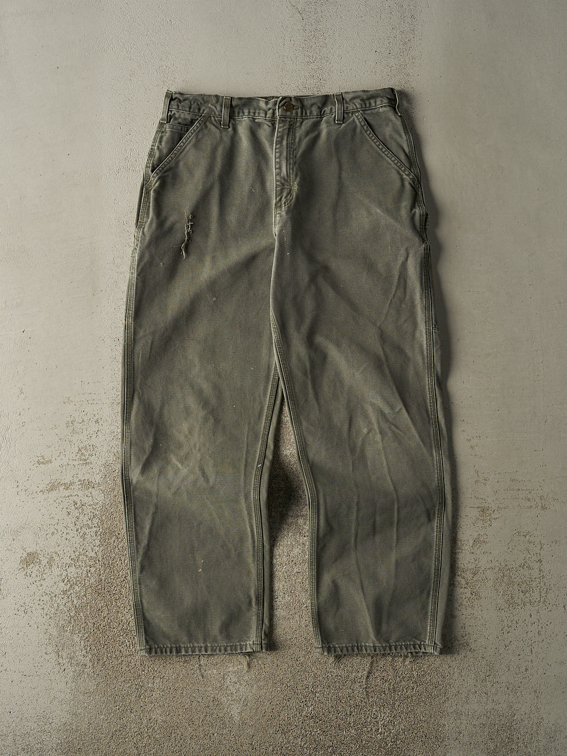 Vintage 90s Green Carhartt Carpenter Pants (34x31)