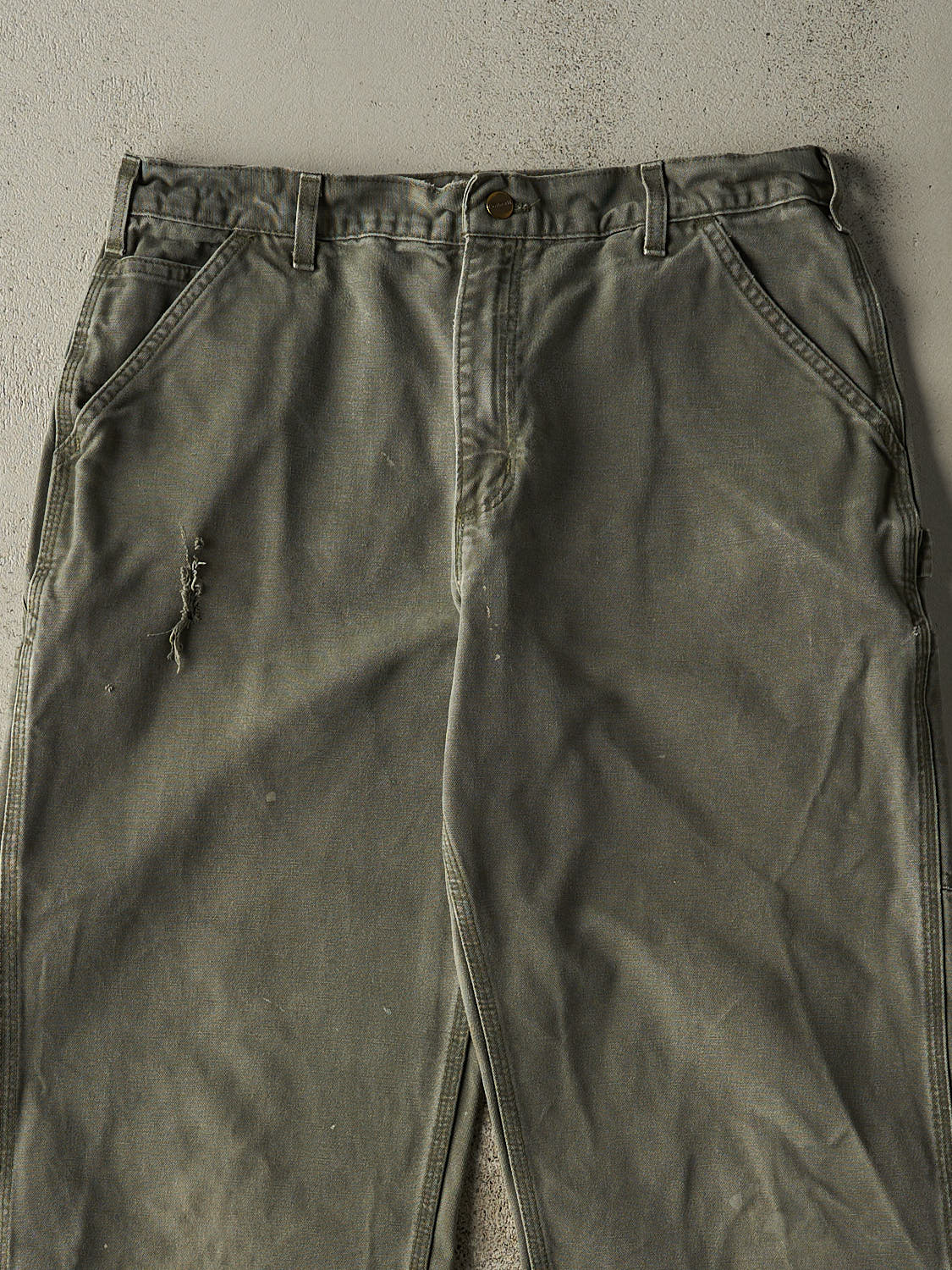 Vintage 90s Green Carhartt Carpenter Pants (34x31)