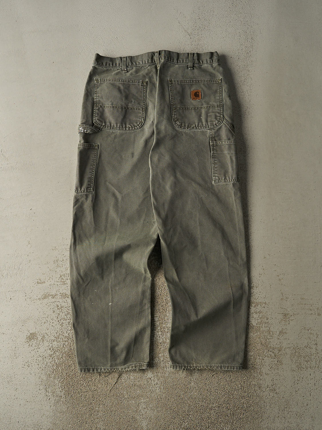 Vintage 90s Green Carhartt Carpenter Pants (34x31)