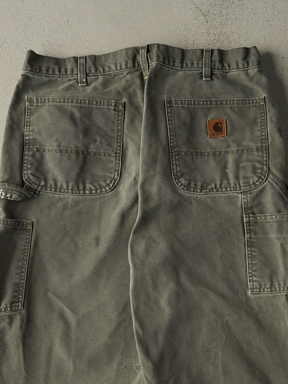 Vintage 90s Green Carhartt Carpenter Pants (34x31)