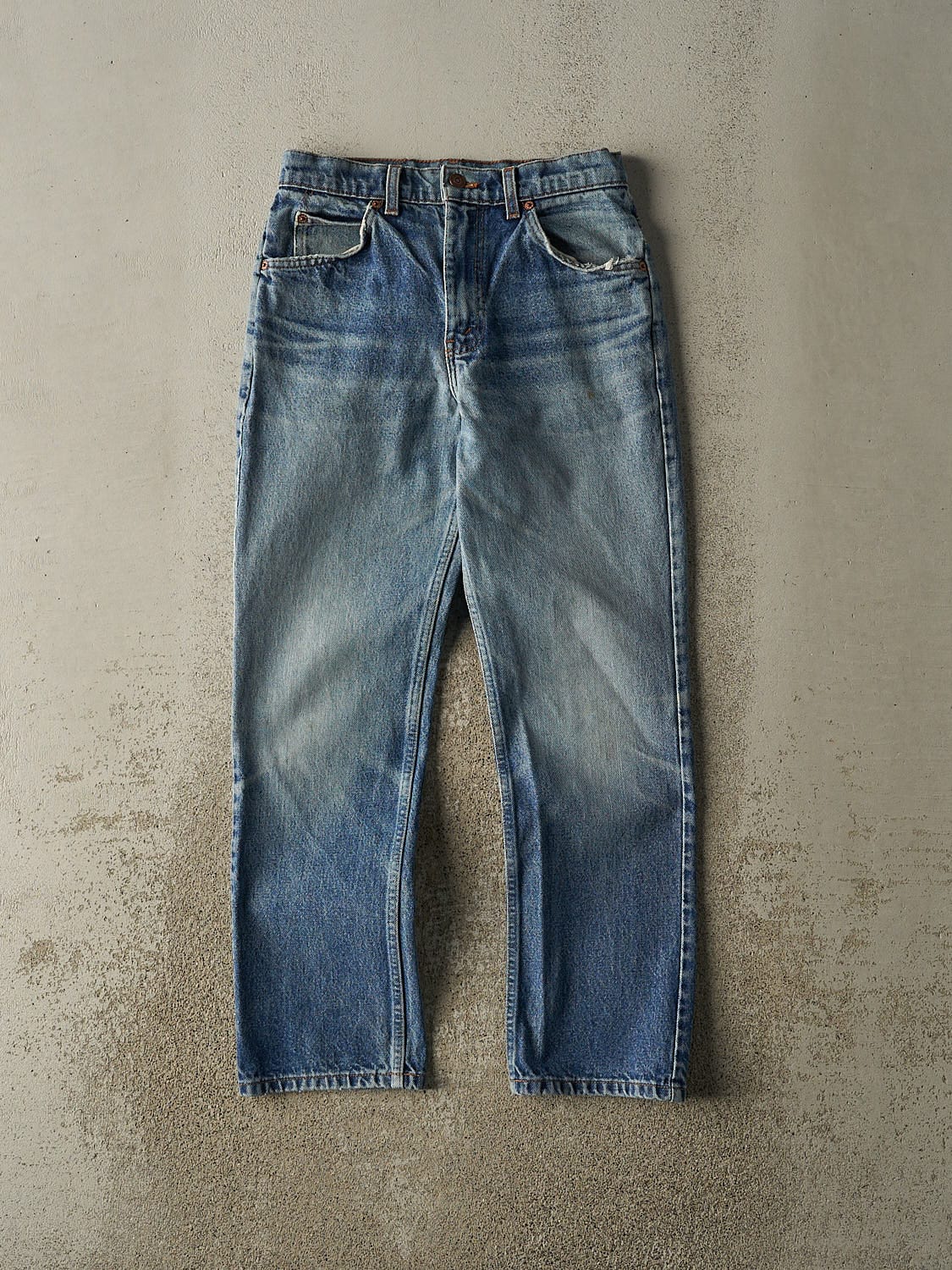 Vintage 80s Mid Wash Levi's 619 Orange Tab Jeans (28x29)