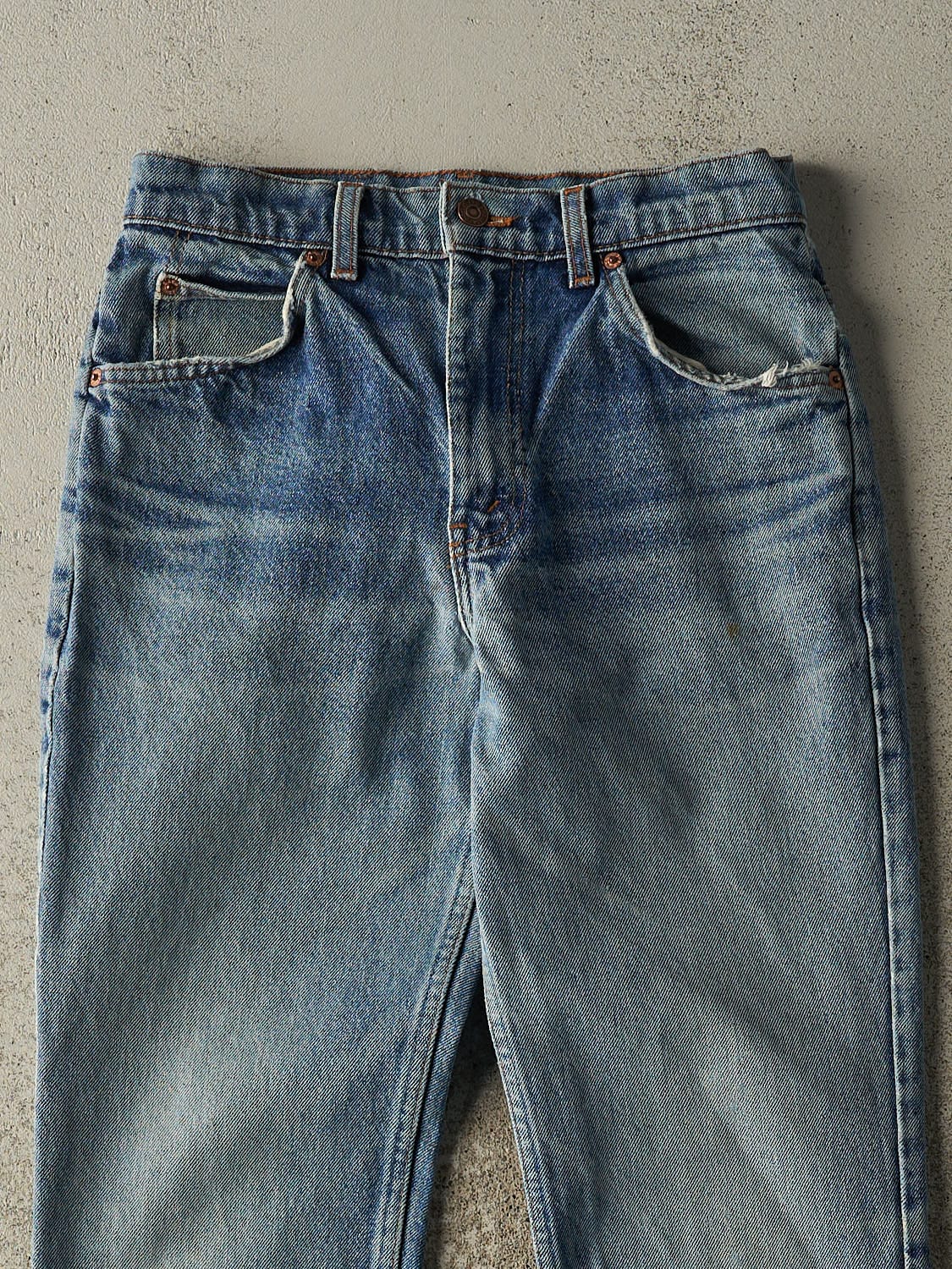 Vintage 80s Mid Wash Levi's 619 Orange Tab Jeans (28x29)
