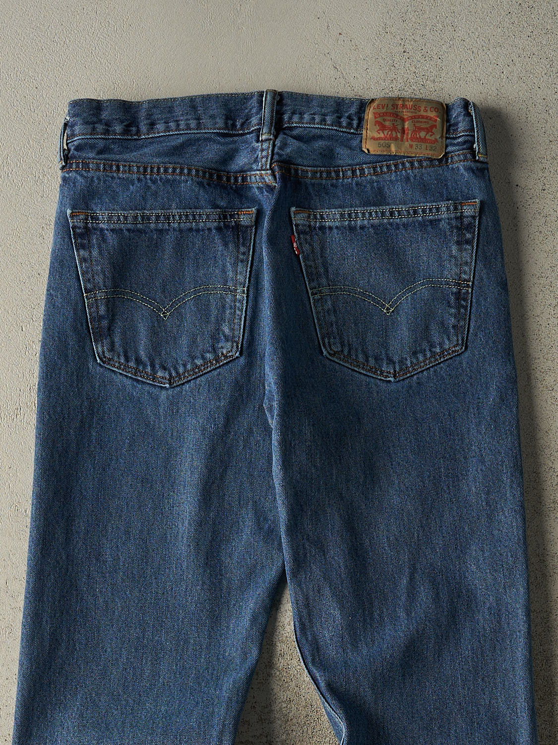 Vintage Y2K Dark Wash Levi's 505 Jeans (32x31)