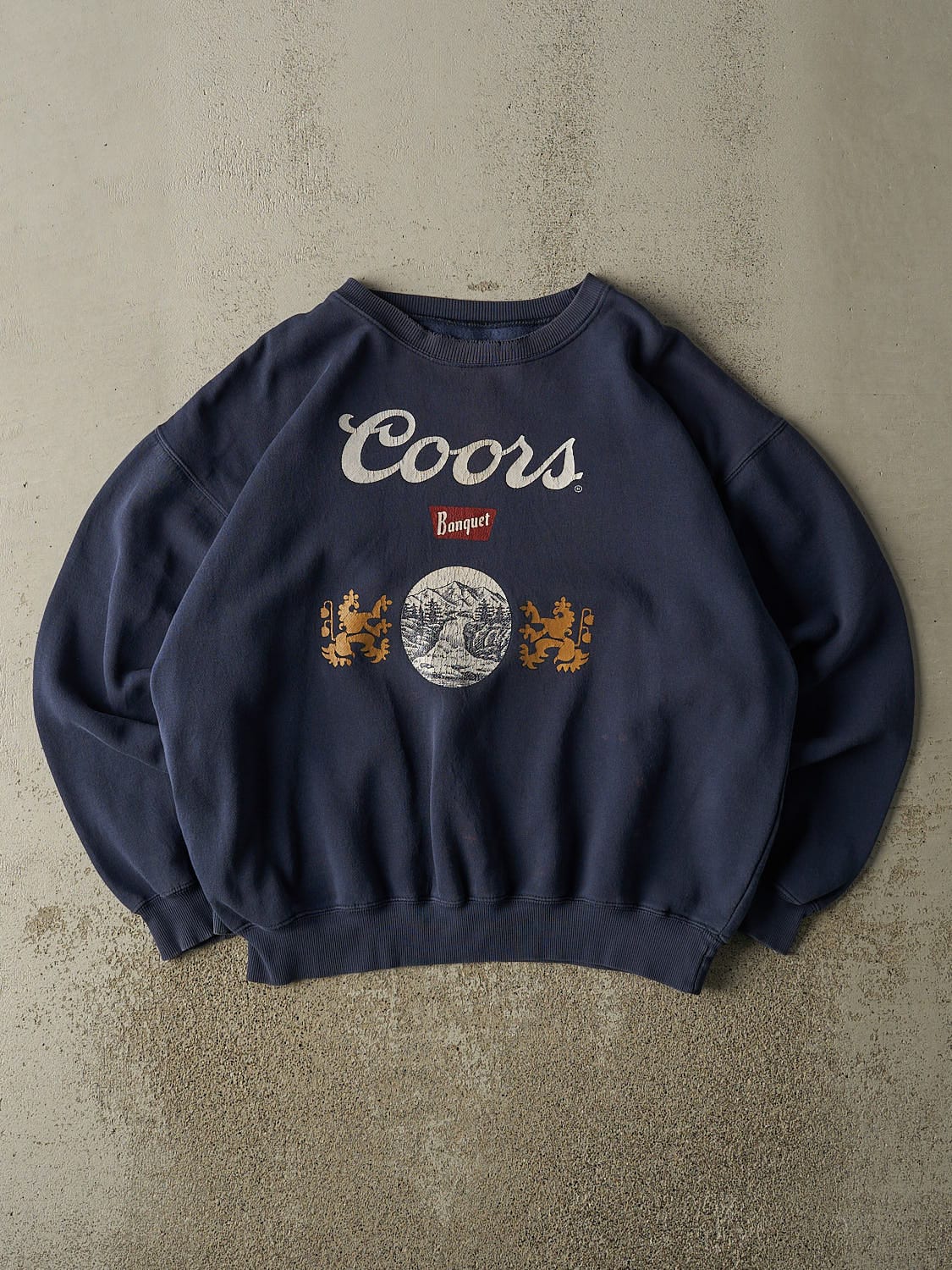 Vintage 90s Navy Blue Coors Banquet Crewneck (XL)