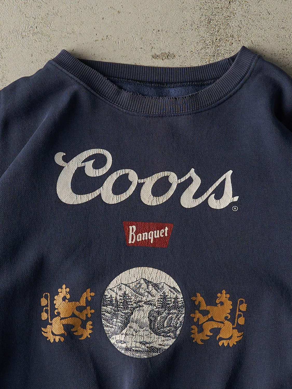 Vintage 90s Navy Blue Coors Banquet Crewneck (XL)