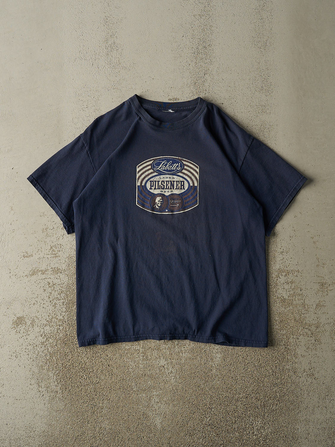 Vintage 90s Navy Blue Labatt Pilsner Tee (L)