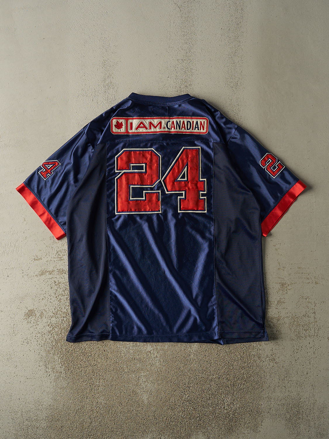 Vintage Y2K Navy Blue Molson Canadian Football Jersey (XXL/XXXL)
