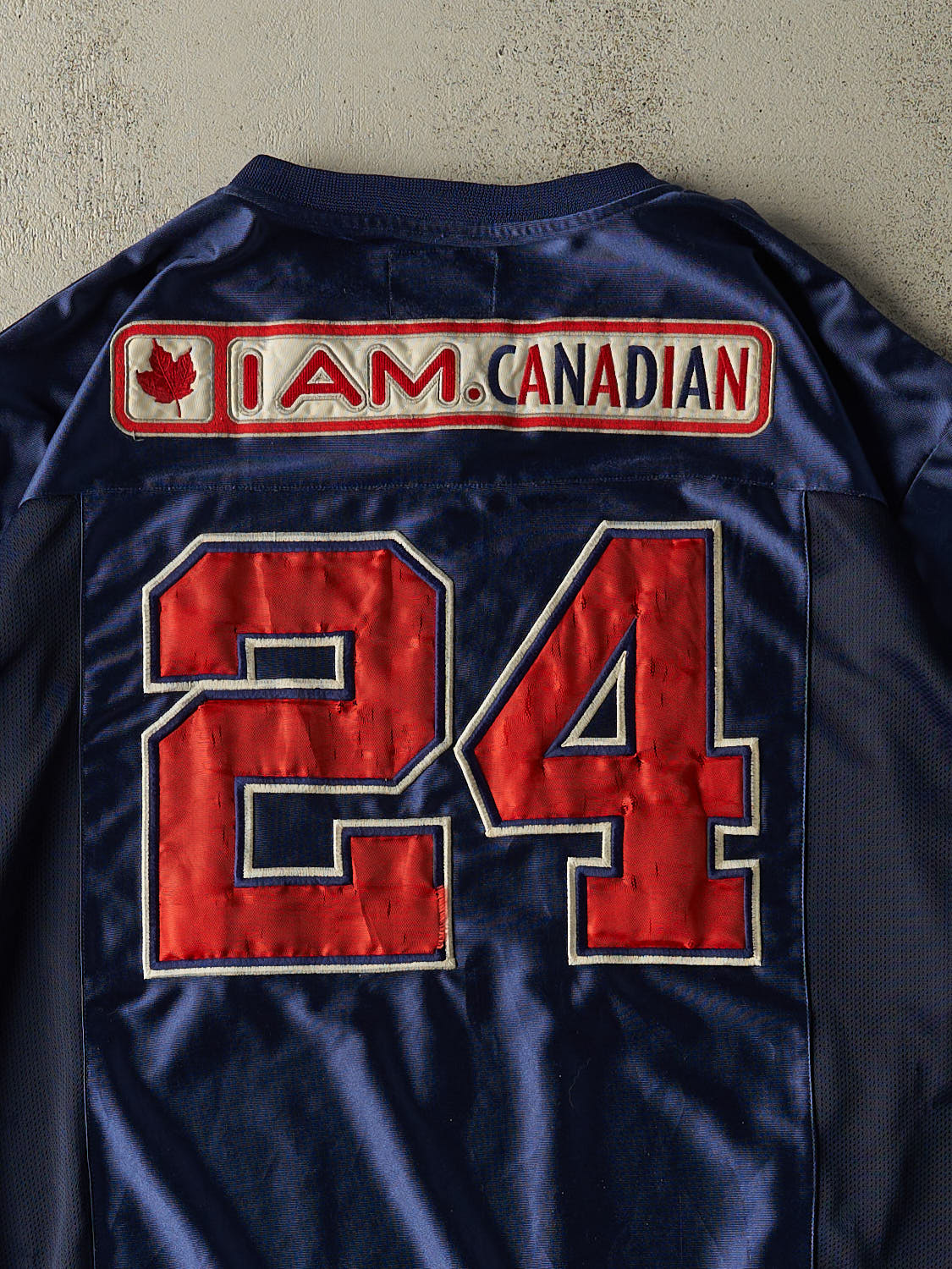 Vintage Y2K Navy Blue Molson Canadian Football Jersey (XXL/XXXL)